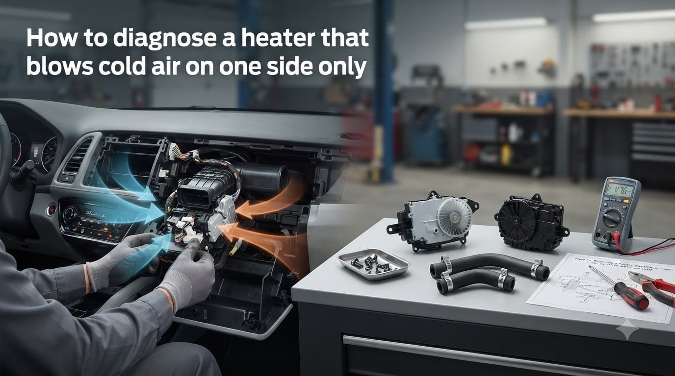 How to diagnose a heater that blows cold air on one side only