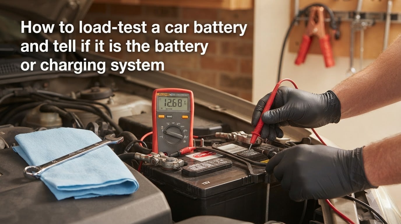 How to load-test a car battery and tell if it is the battery or charging system