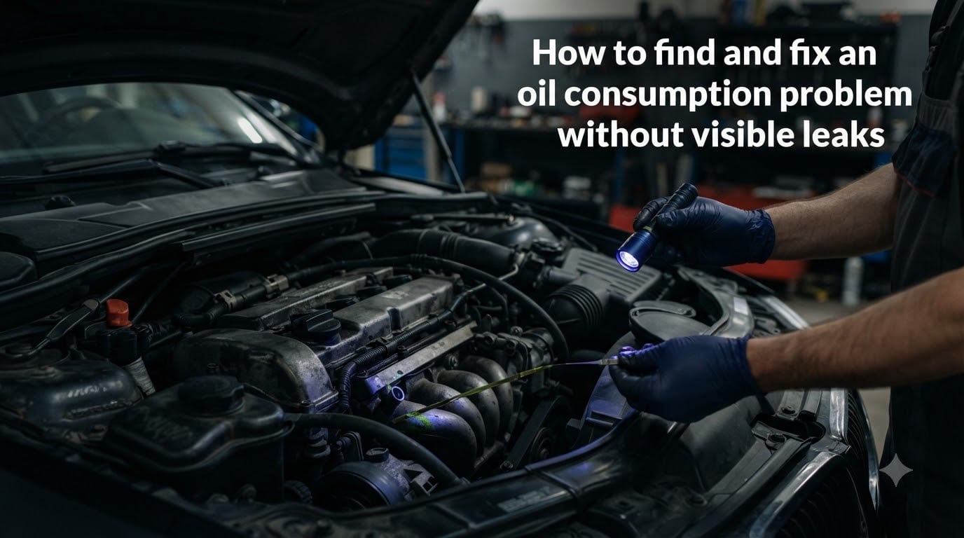 How to find and fix an oil consumption problem without visible leaks