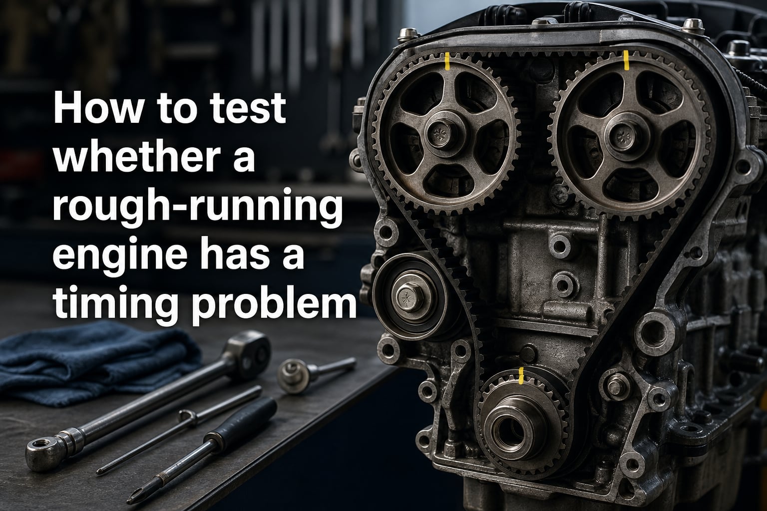 How to test whether a rough-running engine has a timing problem