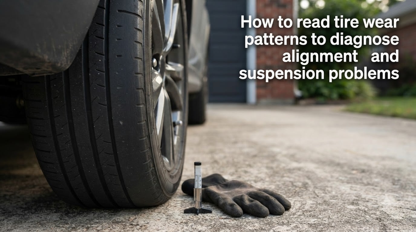 How to read tire wear patterns to diagnose alignment and suspension problems