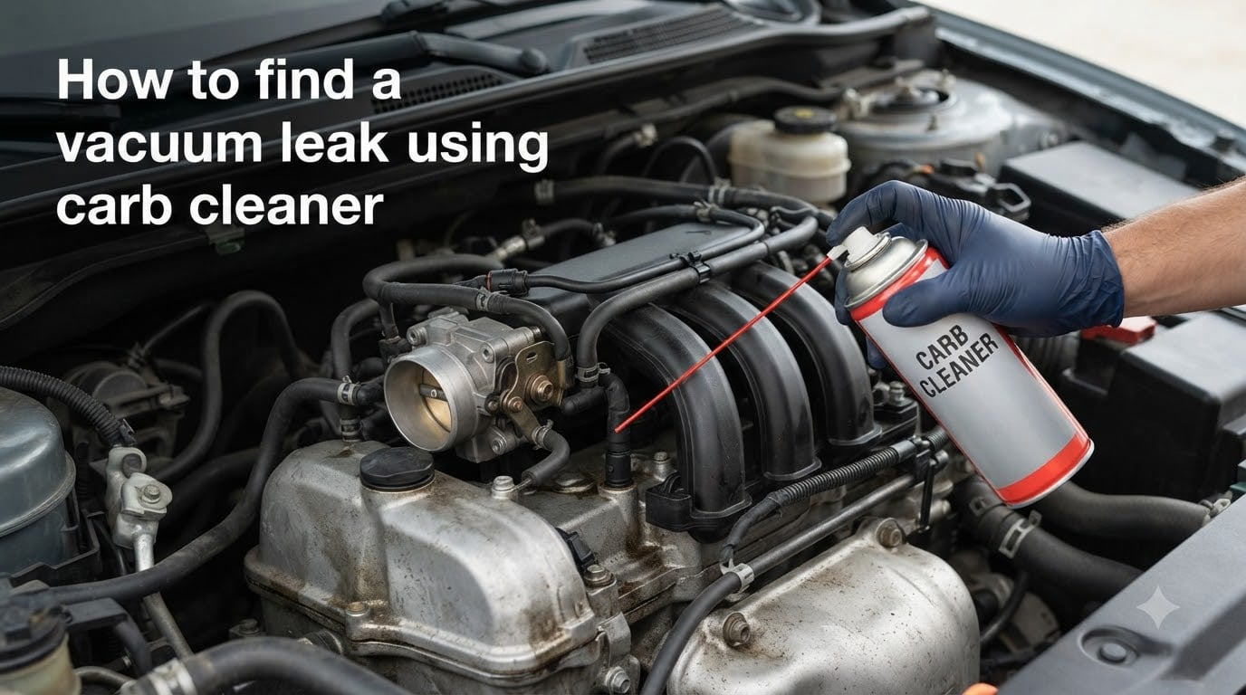 How to find a vacuum leak using carb cleaner