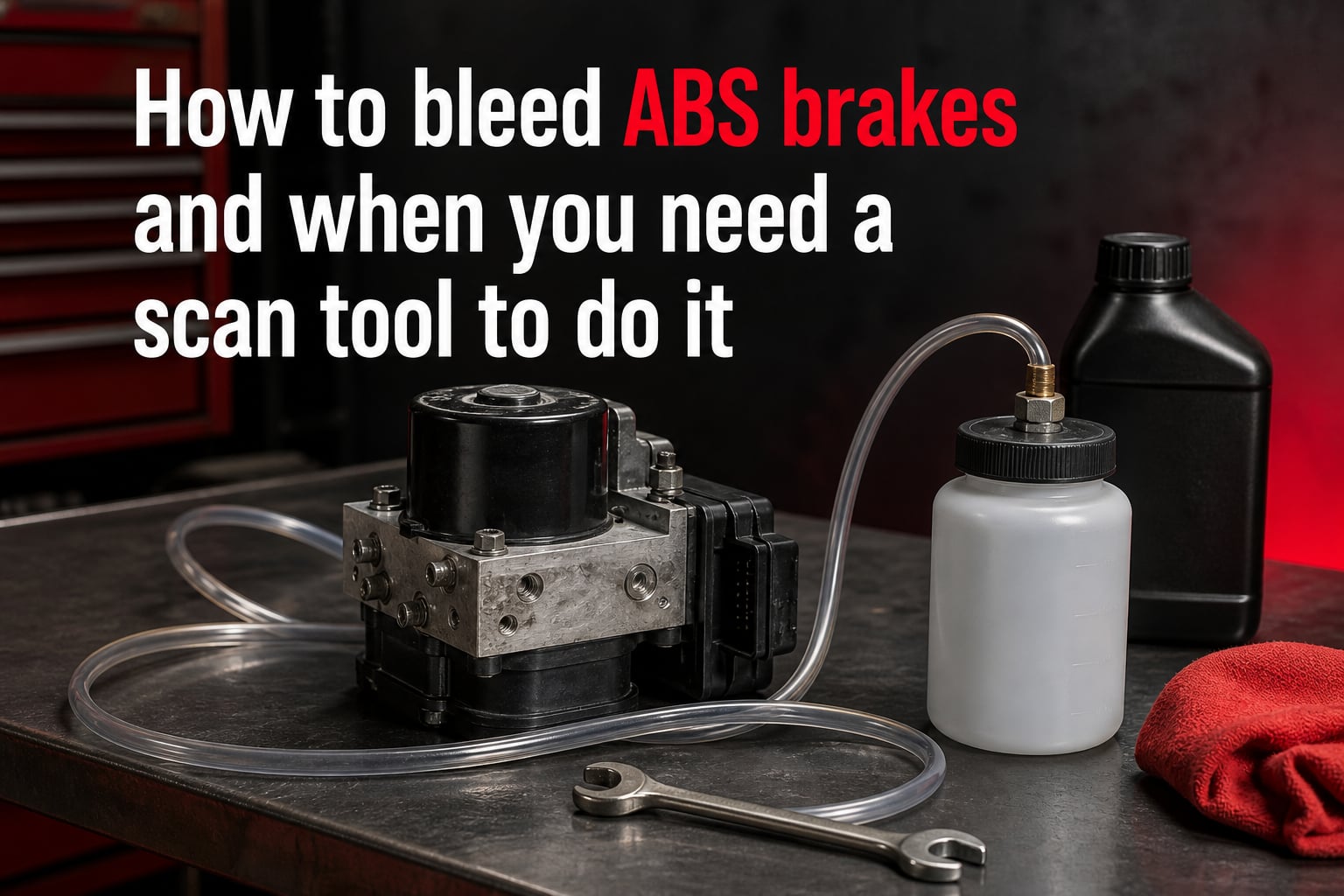 How to bleed ABS brakes and when you need a scan tool to do it