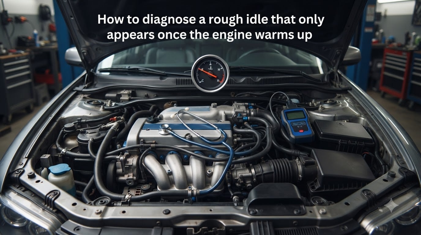 How to diagnose a rough idle that only appears once the engine warms up