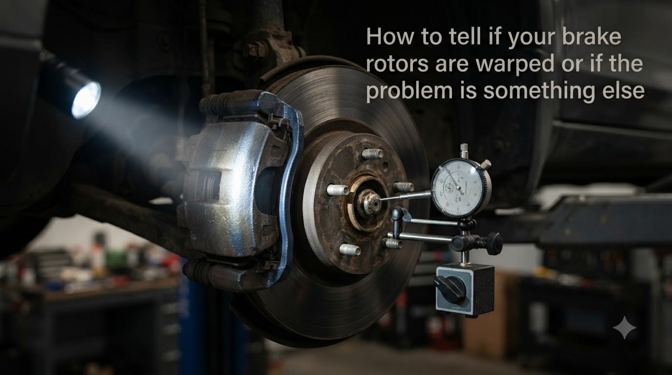 How to tell if your brake rotors are warped or if the problem is something else