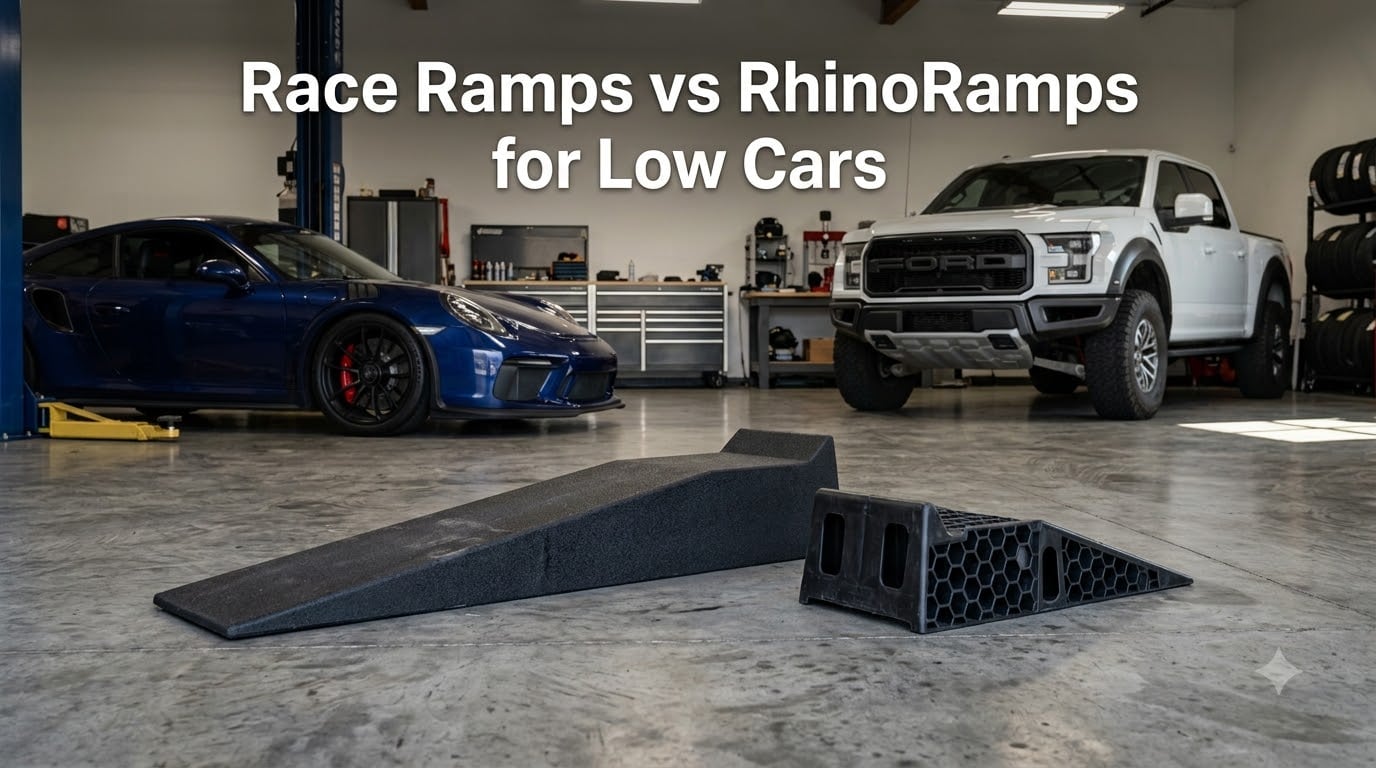 Race Ramps vs RhinoRamps for Low Cars