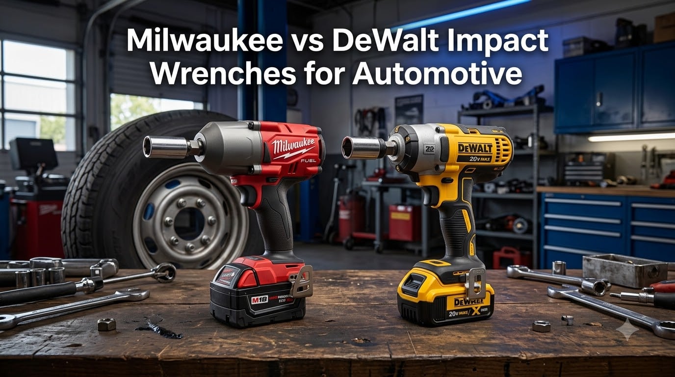 Milwaukee vs DeWalt Impact Wrenches for Automotive