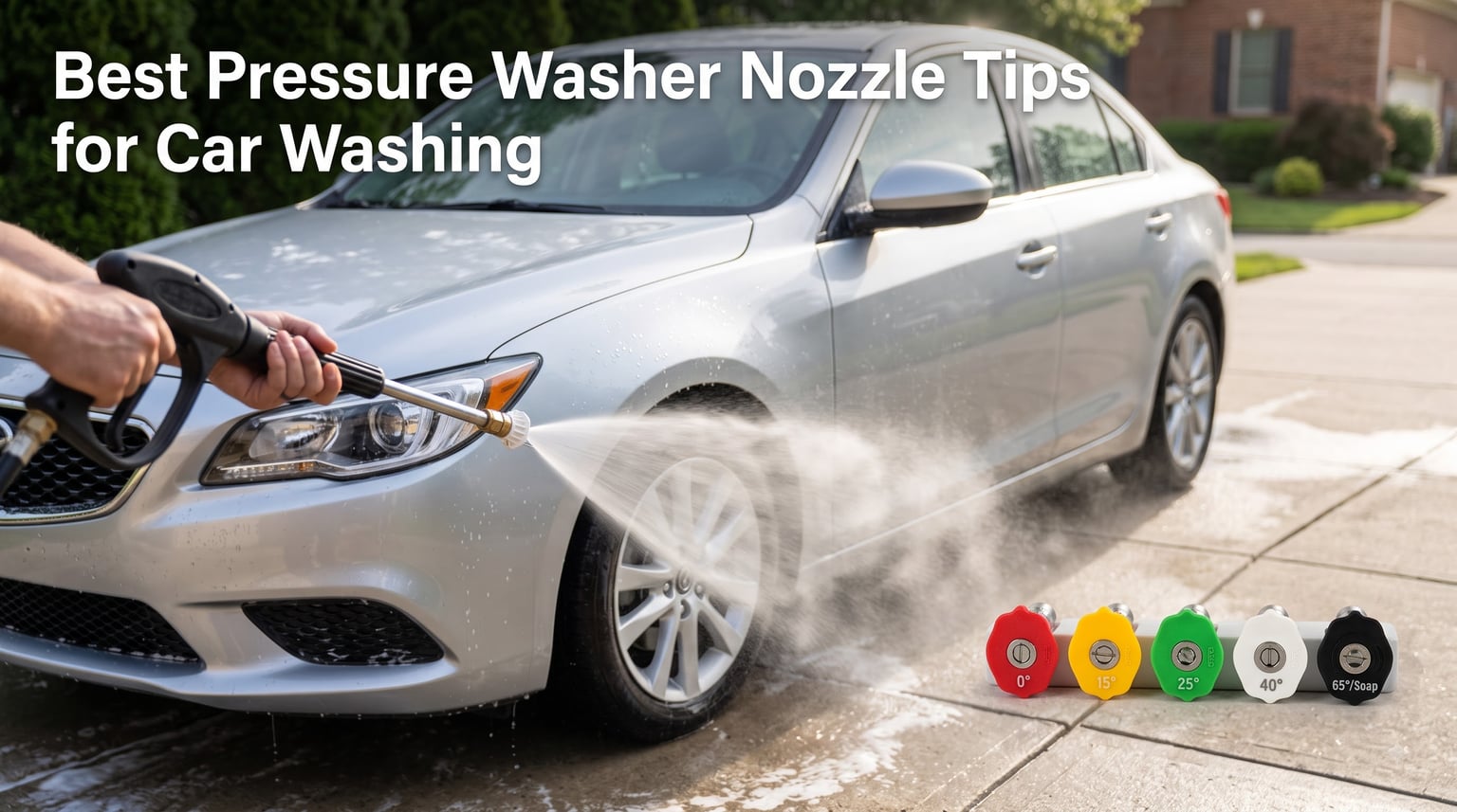 Best Pressure Washer Nozzle Tips for Car Washing