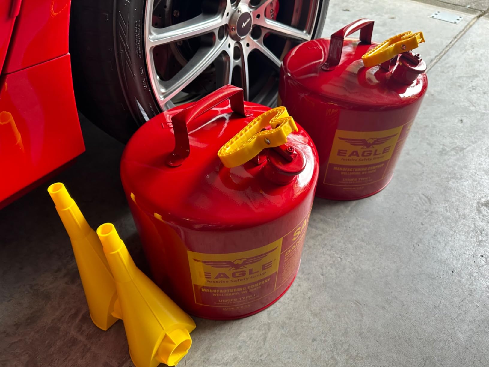 Eagle 5 Gallon Type I Red Safety Gas Can for Gasoline customer photo 1
