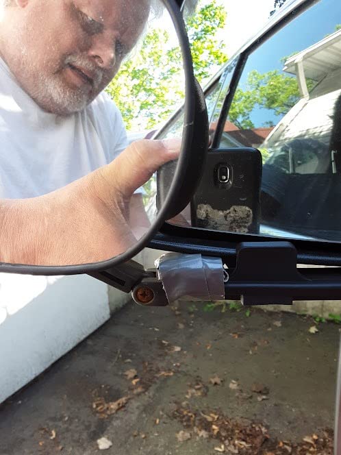 CIPA 11950 Clip-On Towing Mirror,Black & Silver, 15.75 Inch customer photo 1
