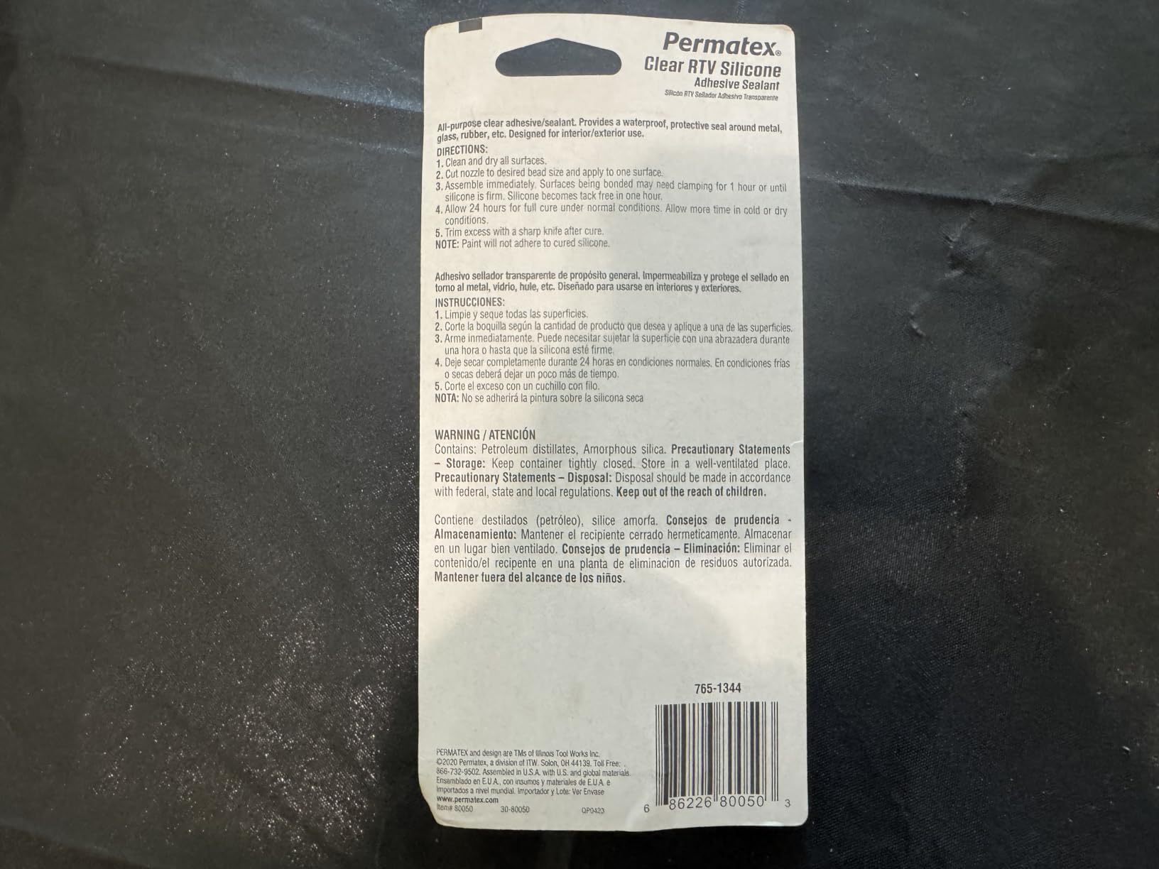 Permatex 80050 Clear RTV Silicone Adhesive Sealant, 3 oz customer photo 1