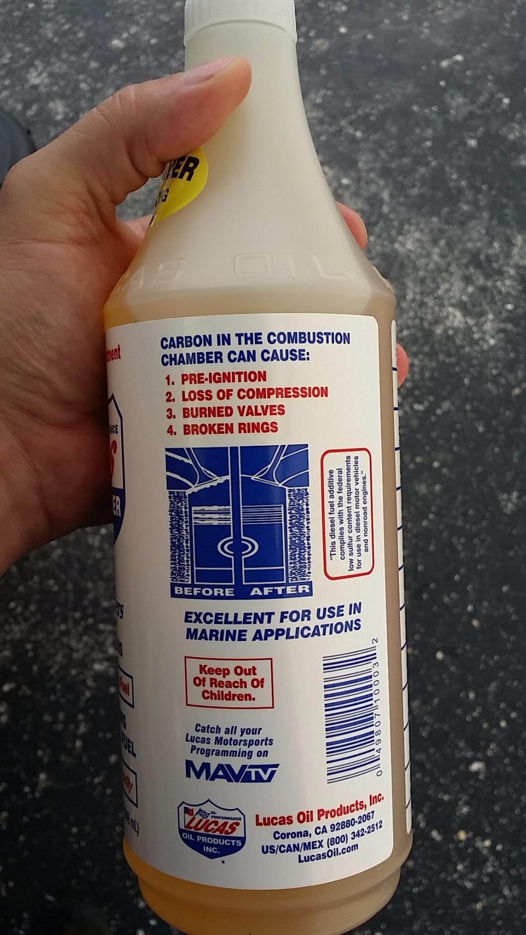 Lucas Oil 10013 Fuel Treatment - 1 Gallon customer photo 1