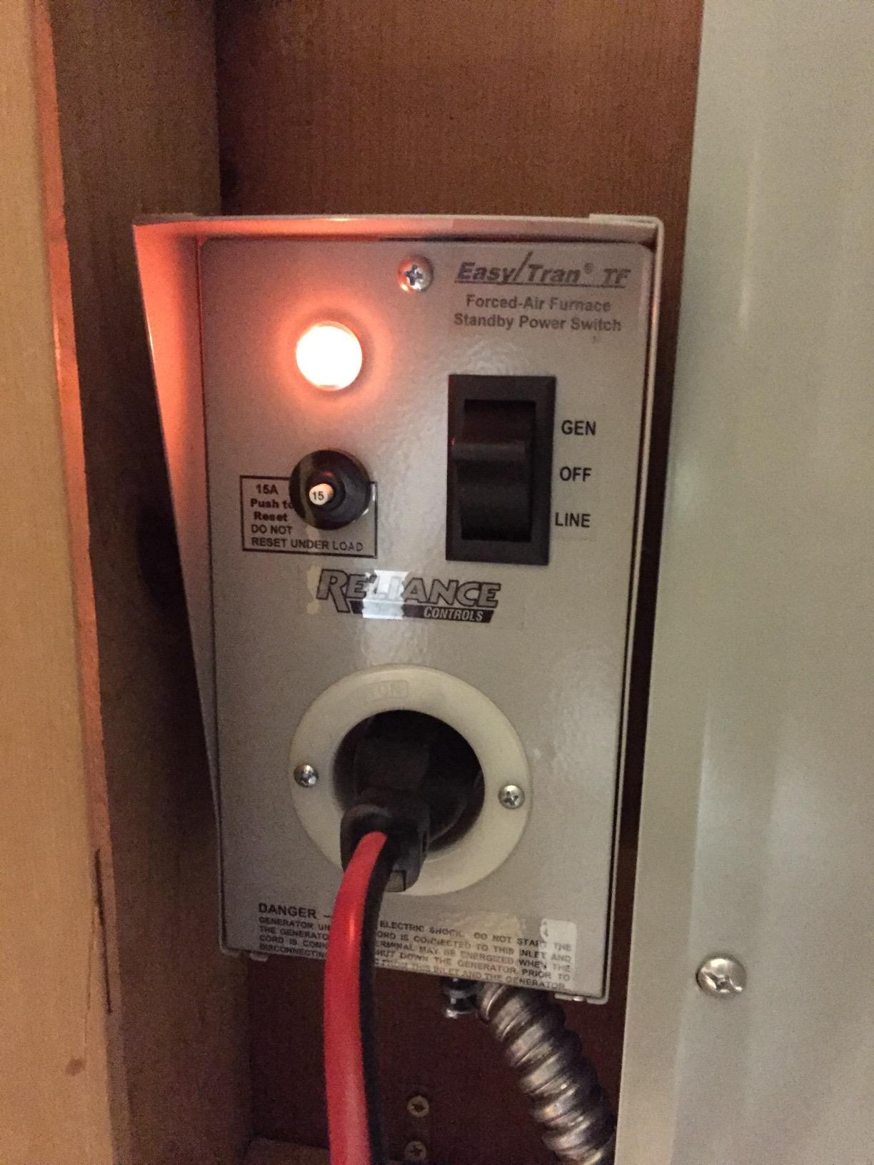 Reliance Products TF151W Reliance Controls Corporation Easy/Tran Transfer Switch for Generators Up to 1, 875 Running Watts, Small, Gray customer photo 2