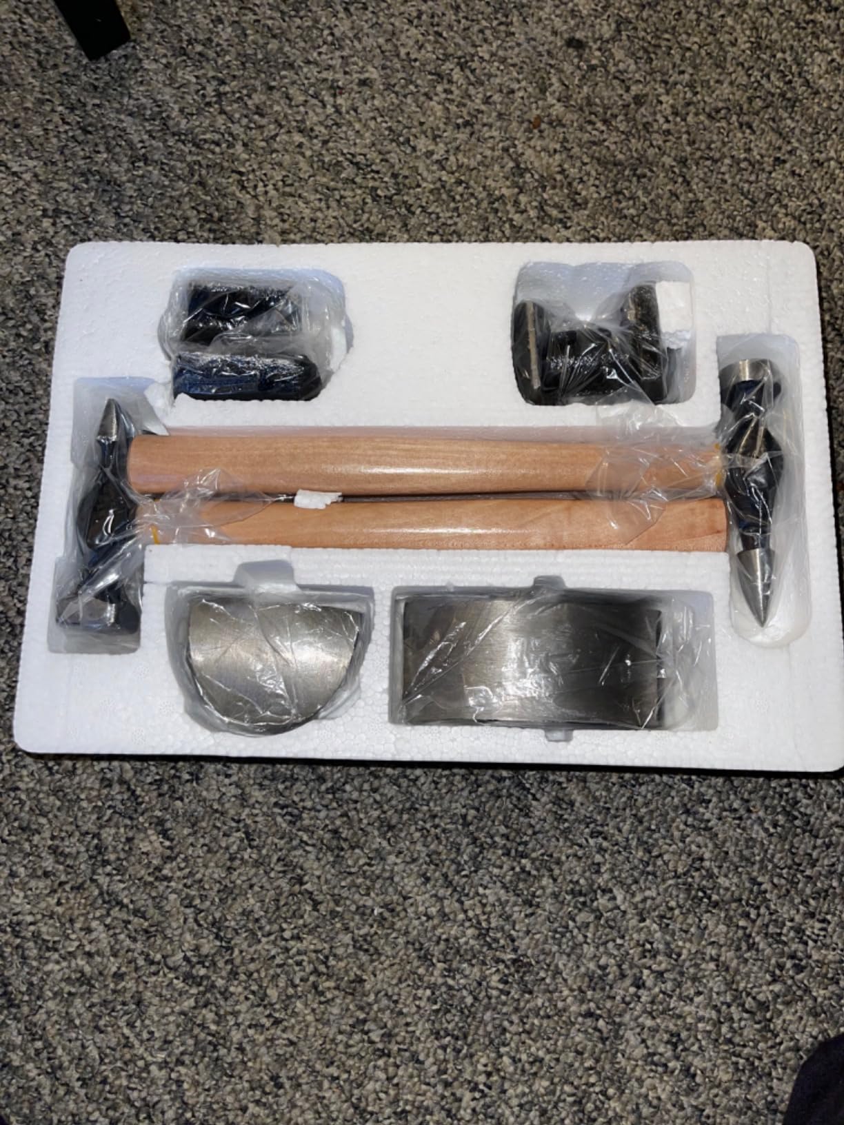 Performance Tool W1007DB 7-Piece Auto Body Repair Kit with Carbon Steel Hammer Heads and Dollies on Wood Handles customer photo 2