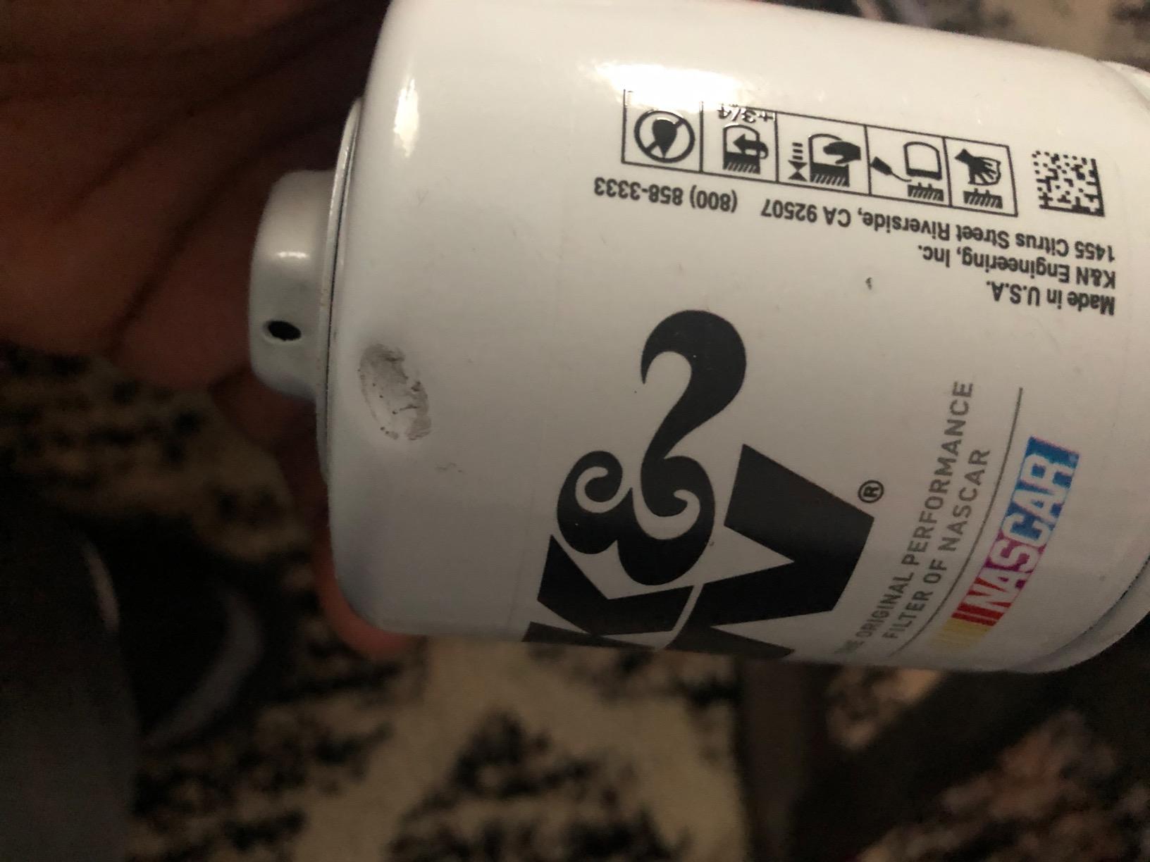K&N Oil Filter: 20,000 Mile Engine Protection with Wrench Off Nut, HP-1017 customer photo 2