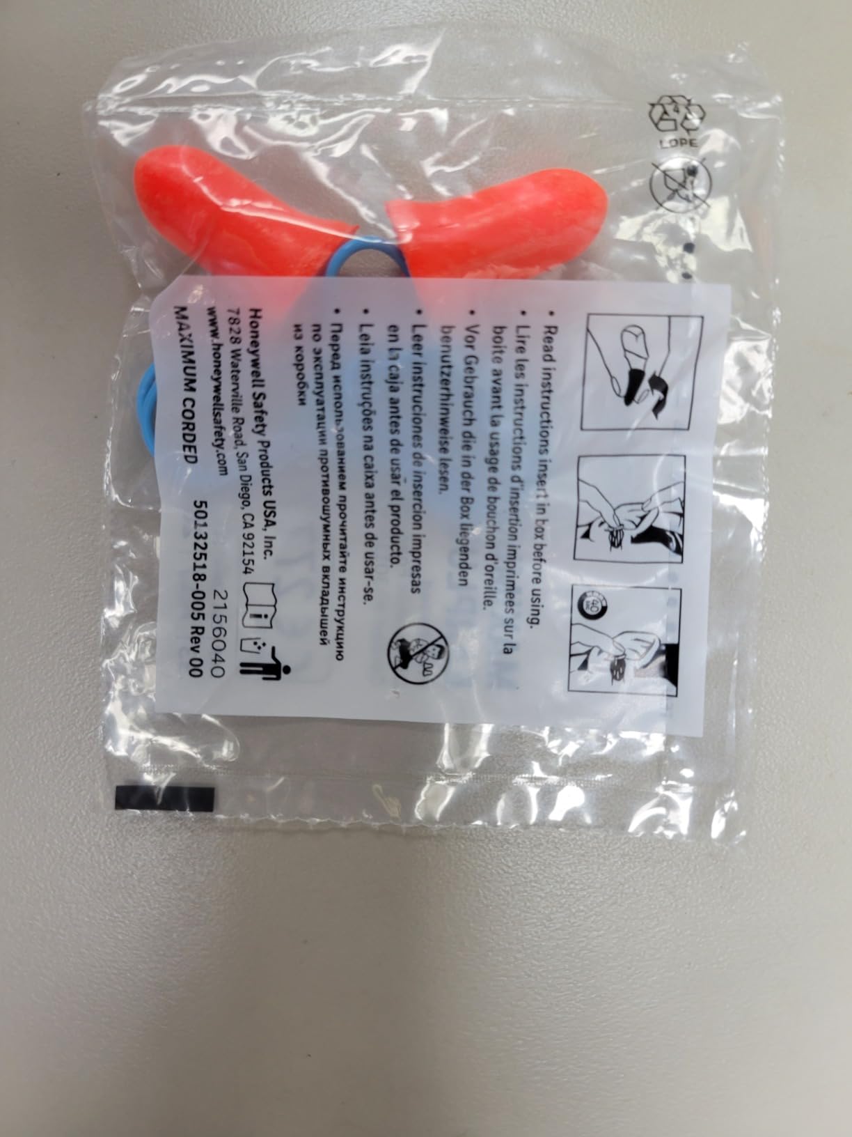 Howard Leight by Honeywell Maximum Disposable Earplugs Box, 200 Pair (MXM-1) customer photo 2