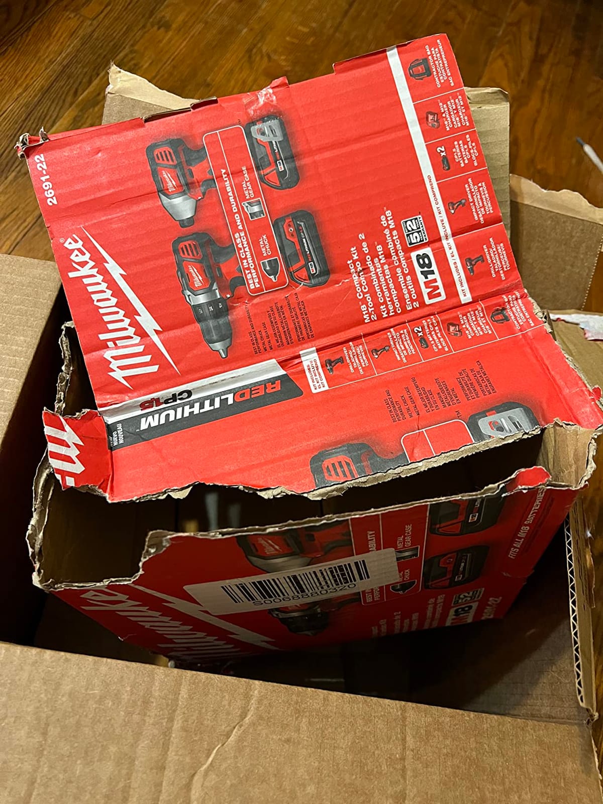 Milwaukee 2691-22 18-Volt Compact Drill and Impact Driver Combo Kit customer photo 1