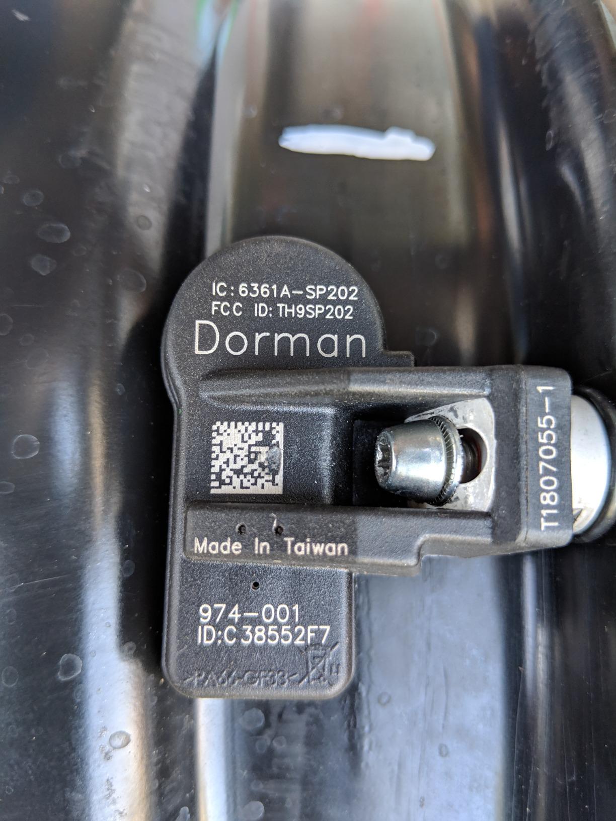 Dorman 974-001 Tire Pressure Monitoring System (TPMS) Sensor customer photo 2