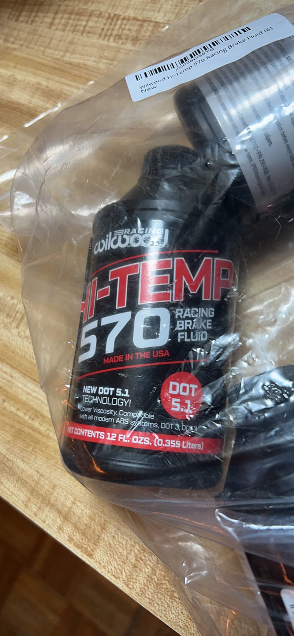 Wilwood Brake Fluid, 570 Hi-Temp Racing, DOT 3, 12 oz Bottle, Each customer photo 2