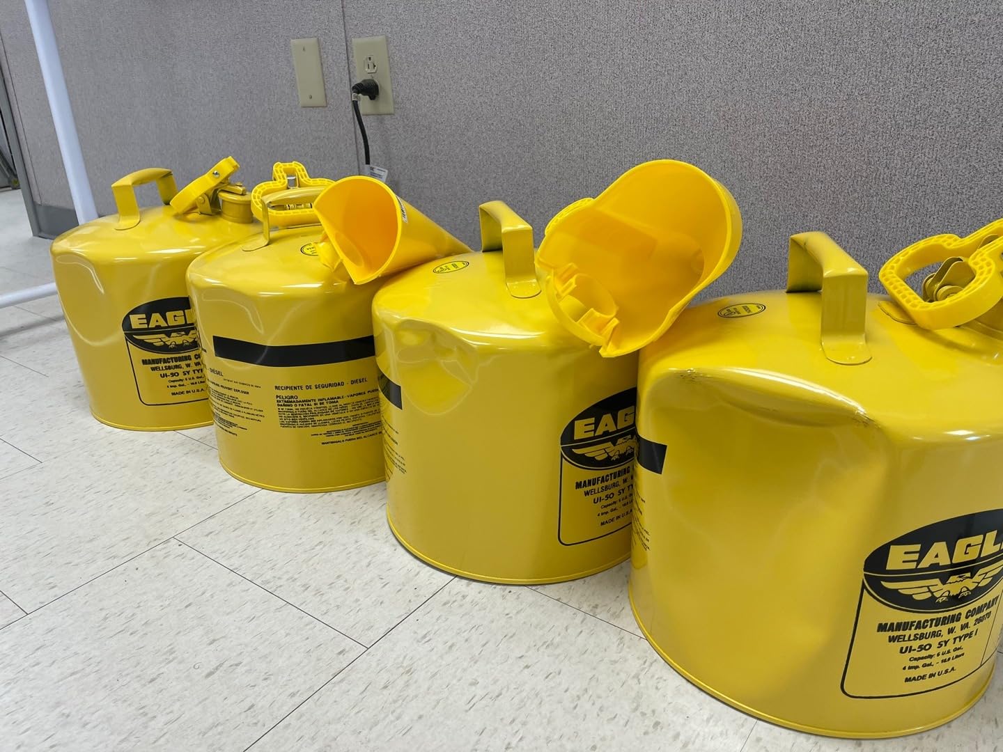 Eagle 5 Gallon Type I Yellow Safety Gas Can for Diesel customer photo 1