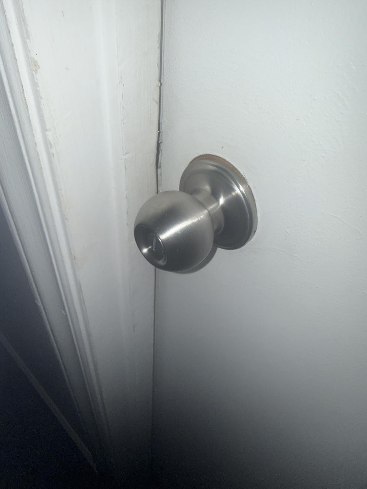 Copper Creek Privacy Interior Door Knob – ANSI Grade-3 Certified, Modern Heavy Duty Handle, Easy Install and Reversible for Bedroom, Bathroom & Closets – Satin Stainless (1 Pack) customer photo 2