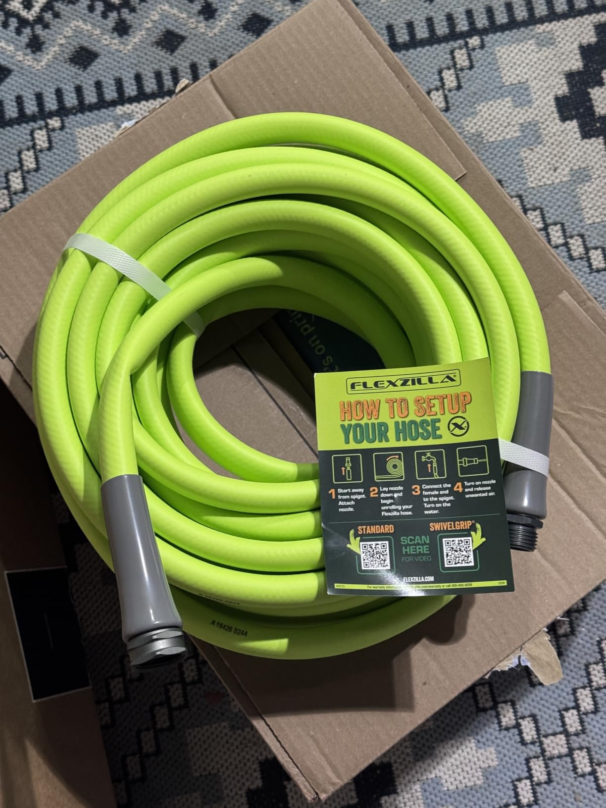 Flexzilla Garden Hose 5/8 in. x 50 ft., Lightweight All-Weather Water Hose, Durable and Flexible, Leak-Free Connections customer photo 1