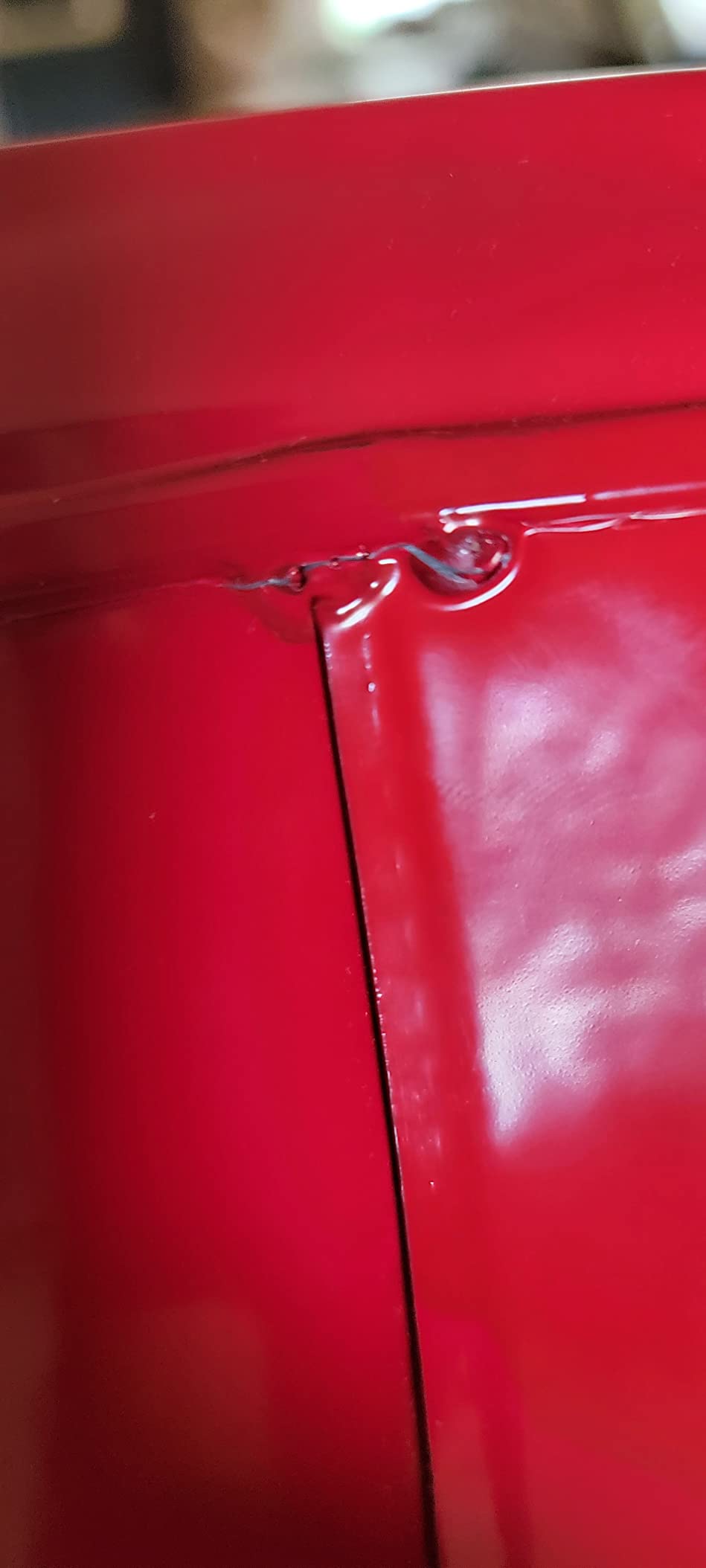 Justrite Type I Gasoline Safety Can, Red Galvanized Steel, Made in the USA customer photo 2