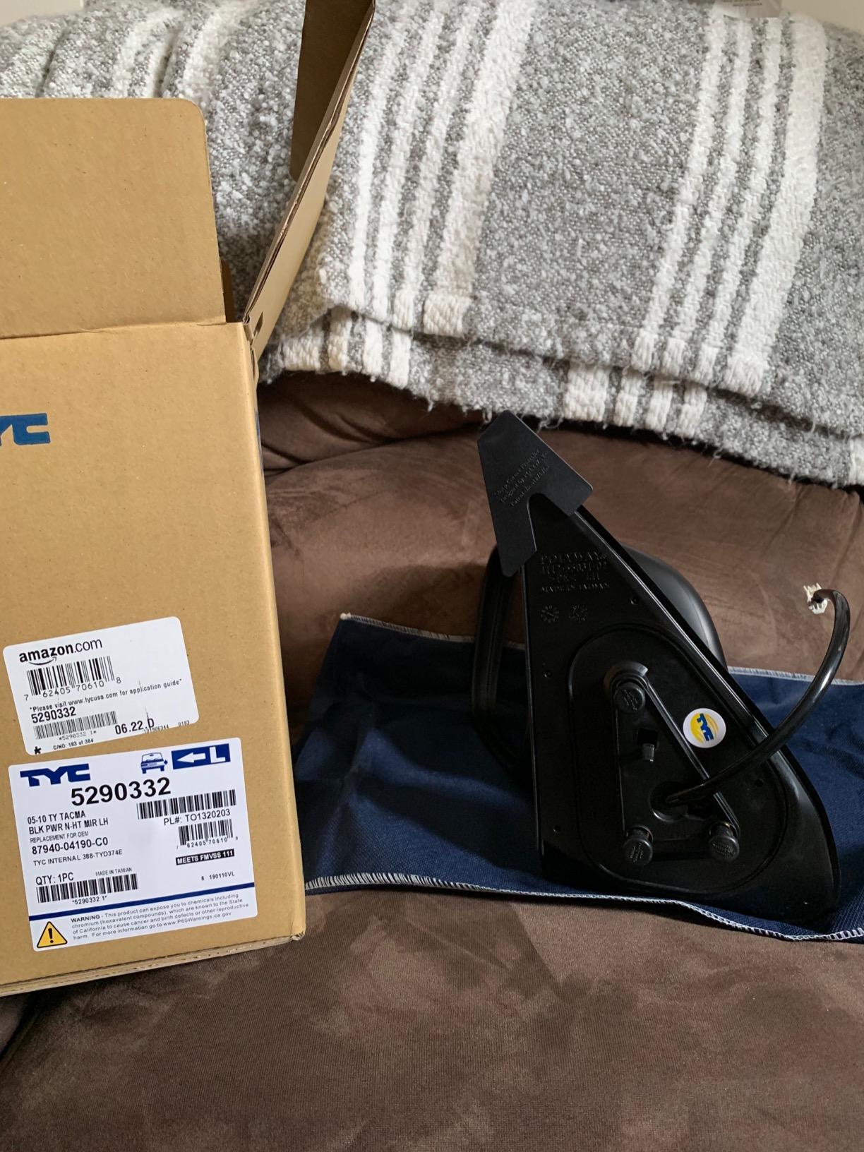 TYC 5290332 Door Mirror Left-Side Compatible with 2005-2010 Toyota Tacoma customer photo 1
