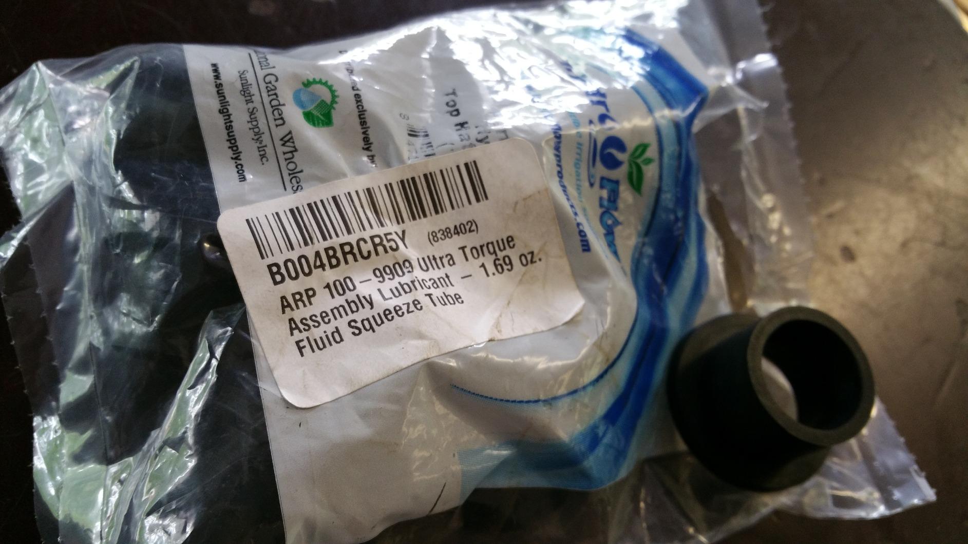 ARP 100-9909 Ultra Torque Assembly Lubricant - 1.69 oz. Fluid Squeeze Tube customer photo 2
