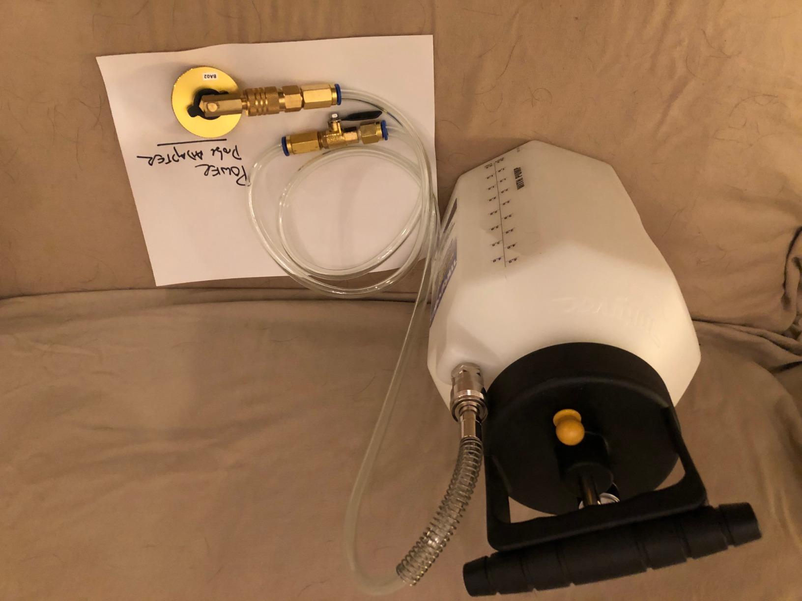 Mityvac MV6400 Fluid Dispensing System for Filling or Topping Fluids, 1.2 Gallon Reservoir, Manual Pump, Pressure Gauge and Relief Valve, Auto-shutoff Valves, 5' Hose with Flow Control Valve customer photo 2