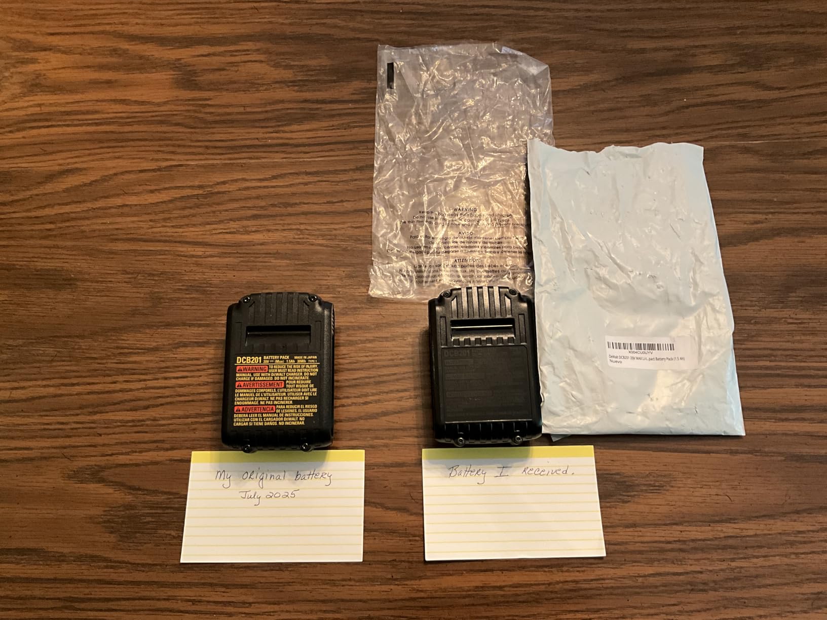 DEWALT 20V MAX Battery, Compact 1.5Ah (DCB201) customer photo 2