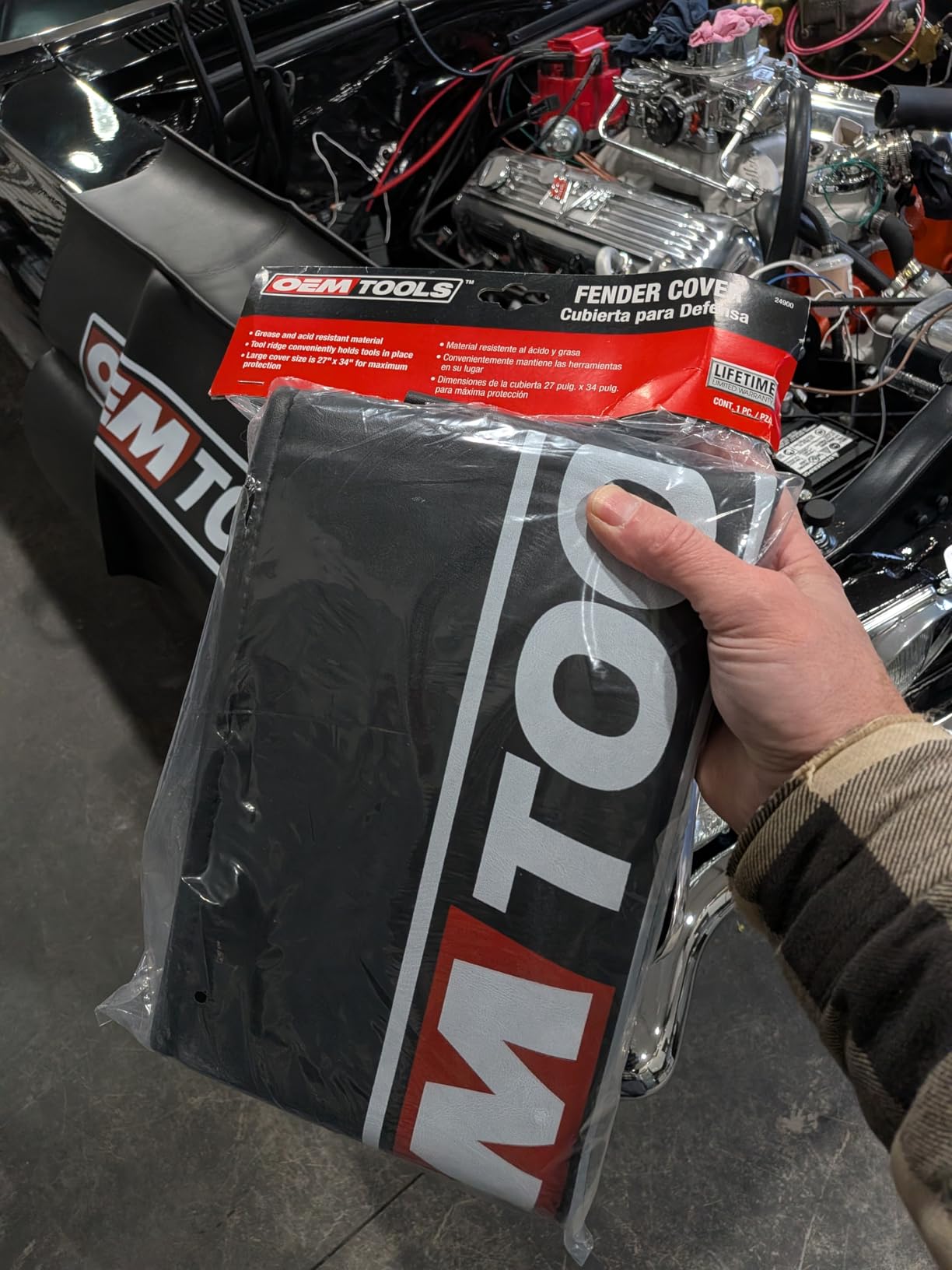 OEMTOOLS 24900 Black Vinyl Fender Cover, 27