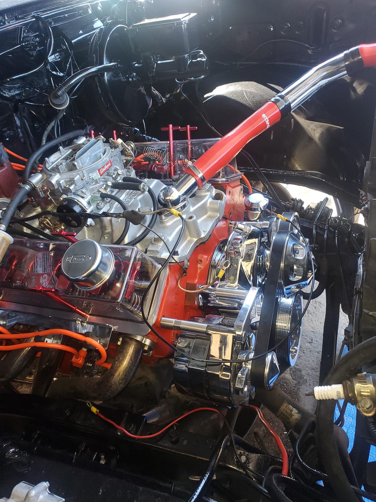 Chrome High Output 200 Amp Alternator for Chevy Holden BBC SBC Hotrod Performance 1 One Wire Self exciting Custom Billet Aluminum Pulley Fan 200A customer photo 1