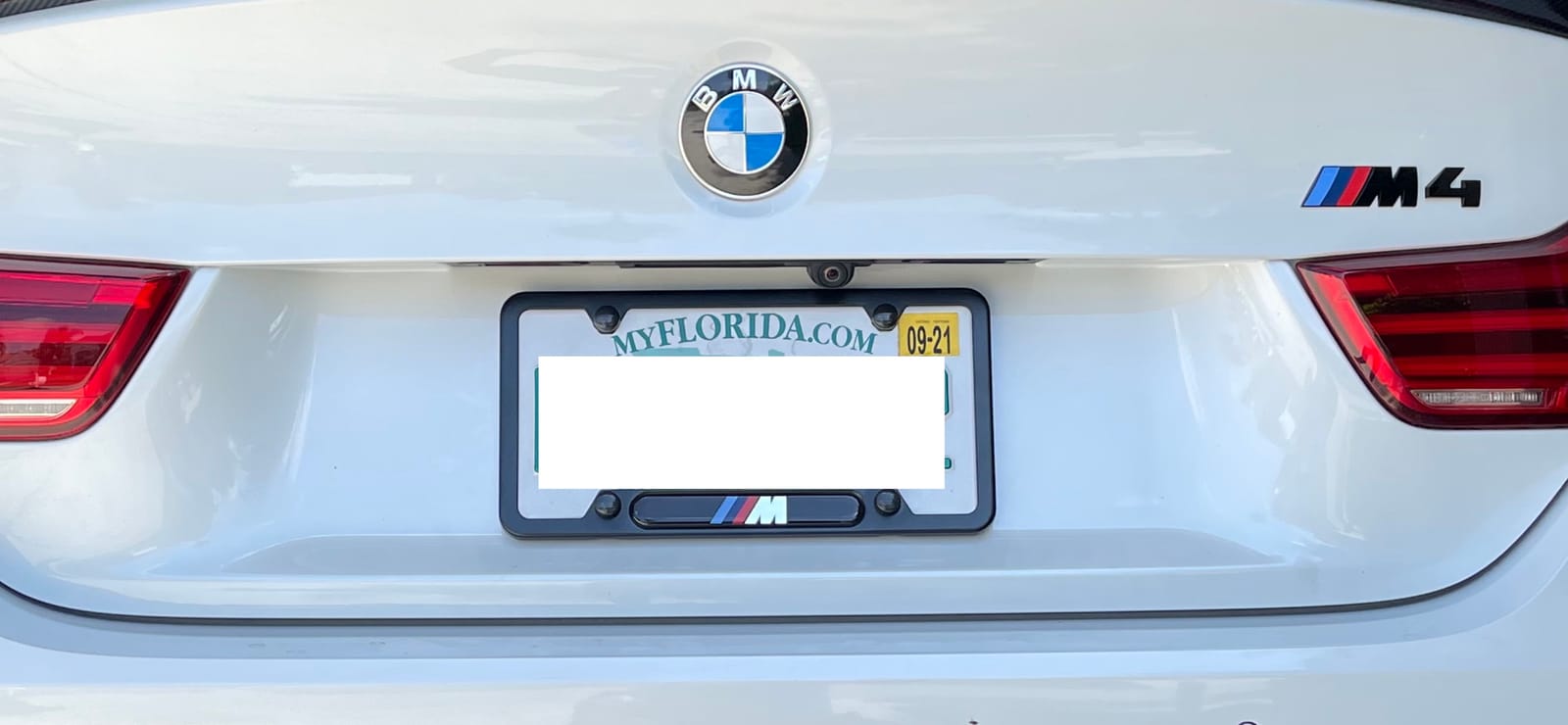 BMW Black Stainless Steel License Frame with M Logo customer photo 1