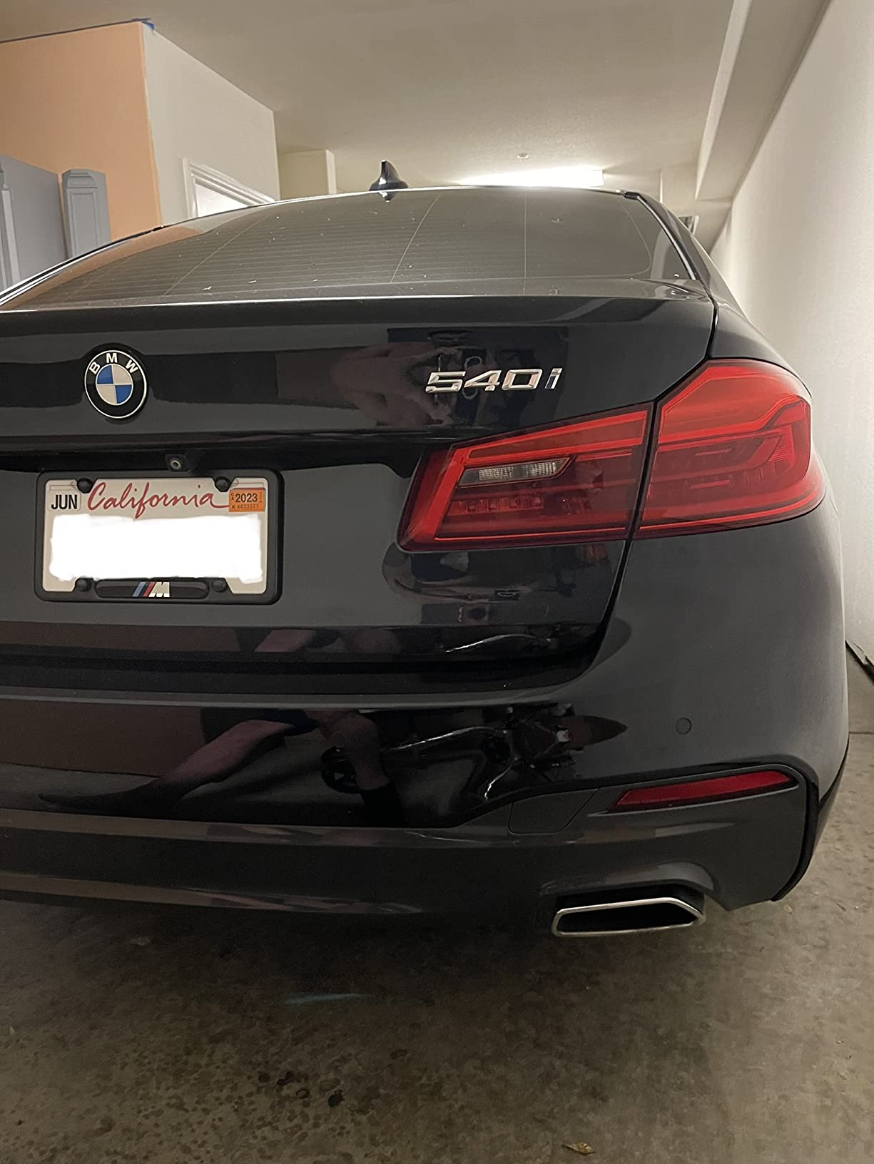 BMW Black Stainless Steel License Frame with M Logo customer photo 2