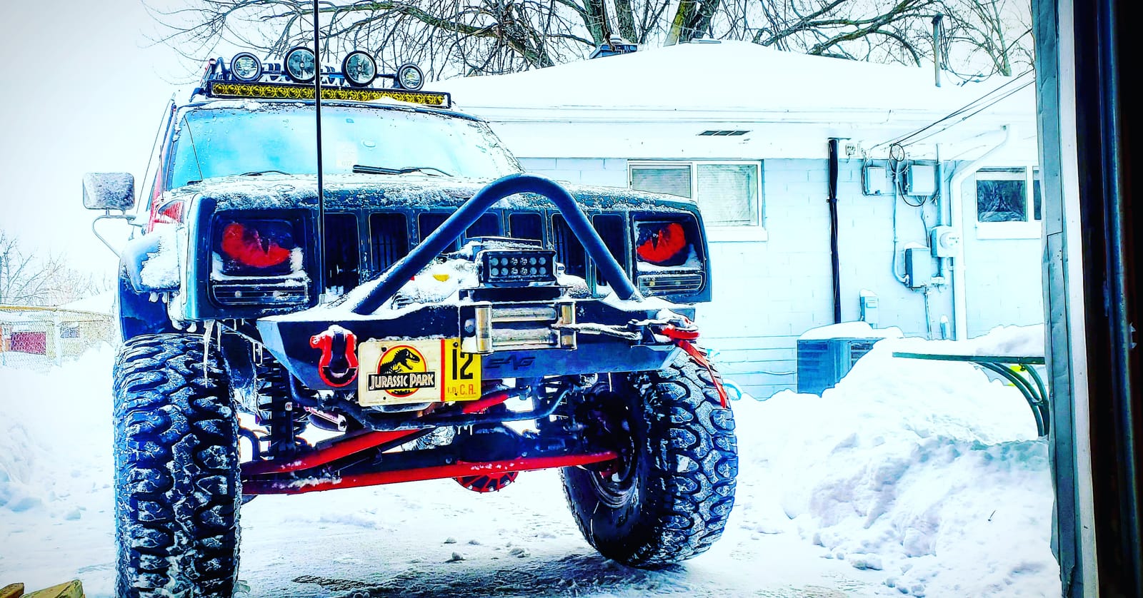 Rough Country Dana 30 Diff Guard for 1987-2018 Jeep JK/TJ/YJ/XJ/CJ/ZJ - 1035,Black customer photo 2