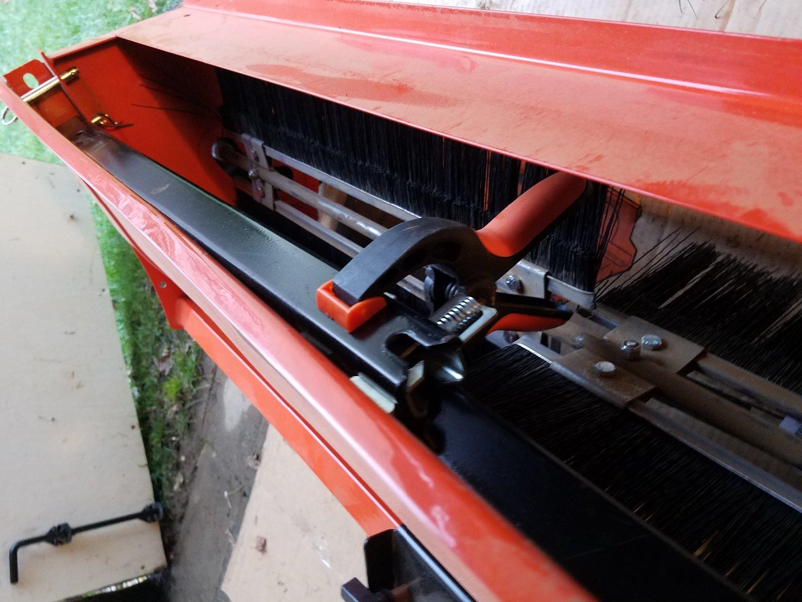 Agri-Fab 44 In Tow-Behind Lawn Sweeper with 28 Cu Ft Flow-Through Hopper Bag, Adjustable Brush Height, and Dump From Seat Handle customer photo 2