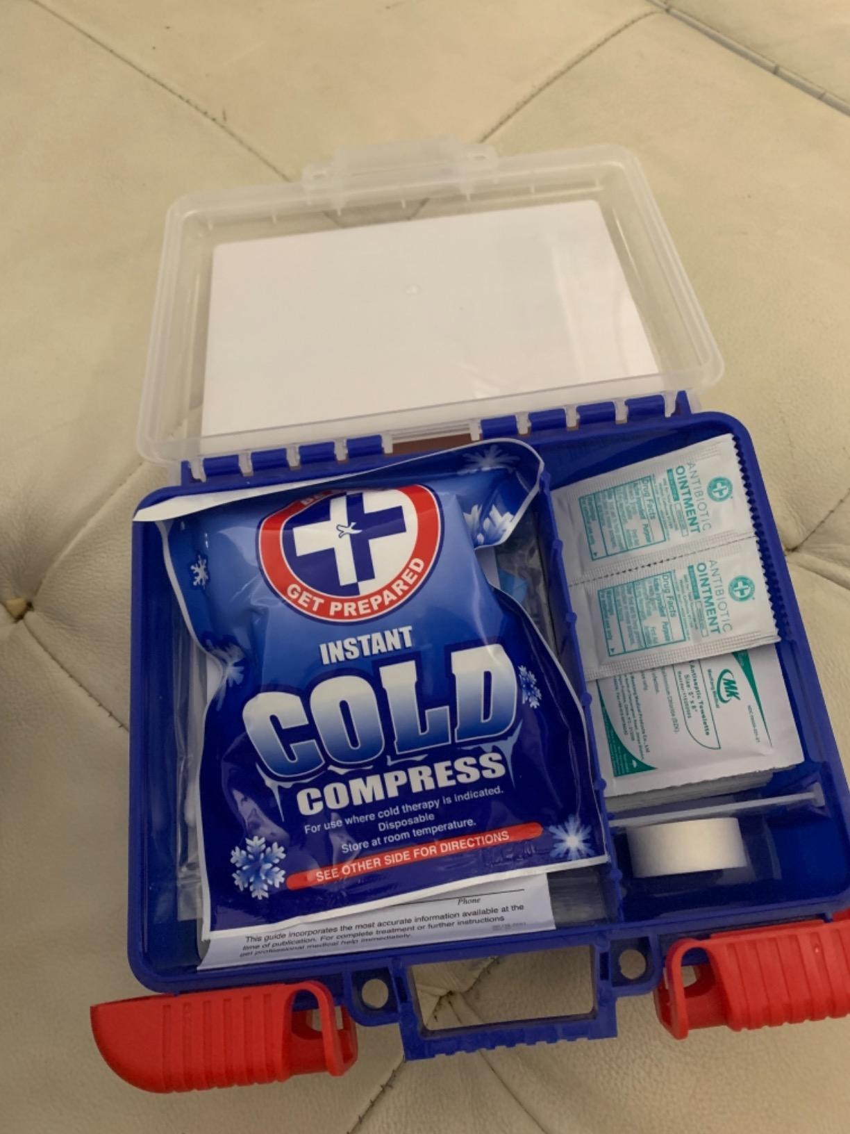 Be Smart Get Prepared 180 Pc First Aid Kit Home, Car, Office, Outdoor, FSA customer photo 2