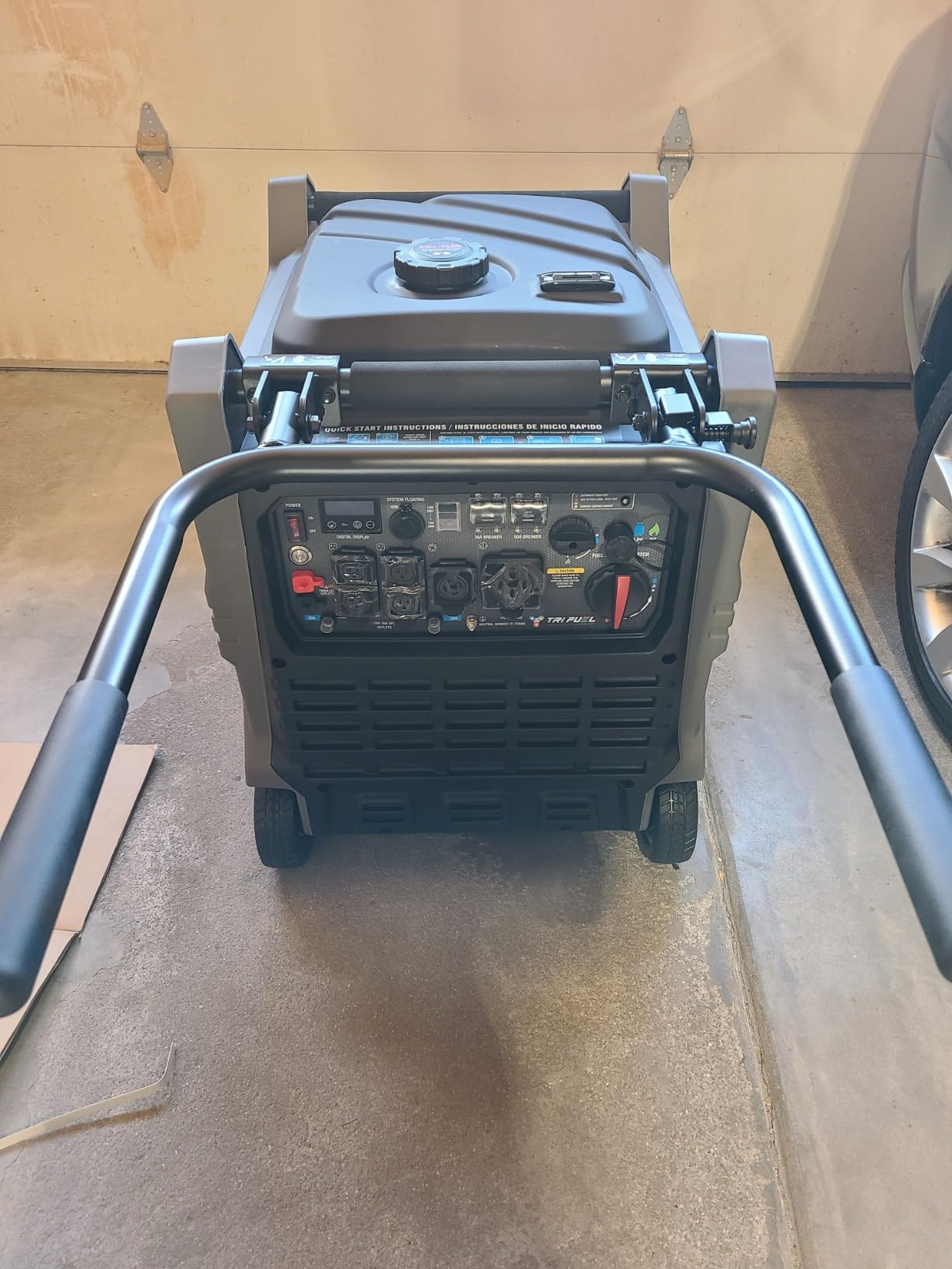 Pulsar 9500W Tri Fuel Gasoline Propane Natural Gas Portable Inverter Generator w/Remote Start & CO Sentry for Home Use GS95TiSCO customer photo 1