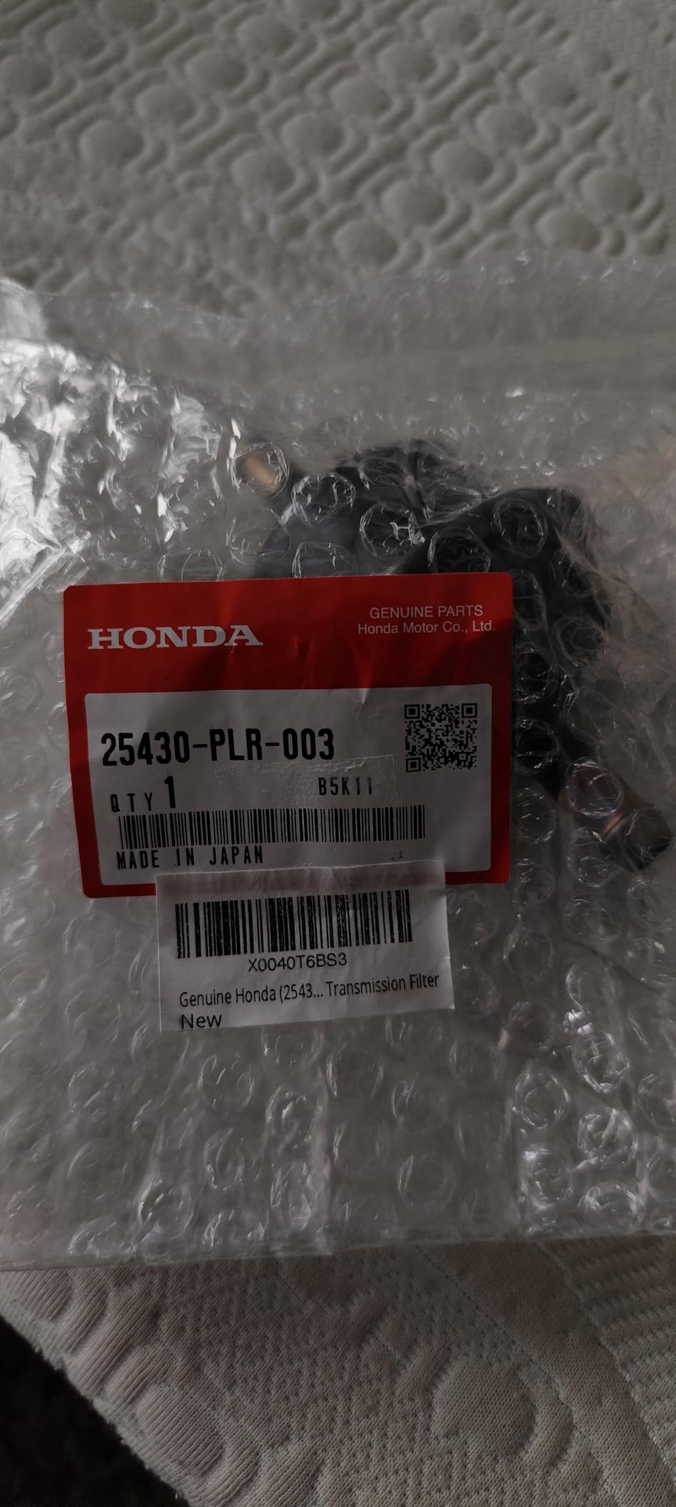 Genuine Honda (25430-PLR-003) Transmission Filter customer photo 1