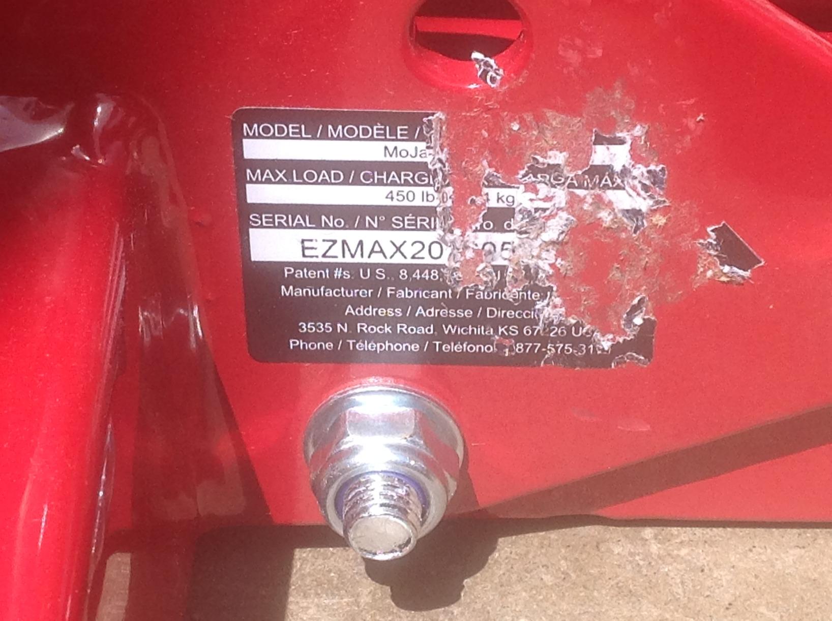 MoJack EZ MAX 45001 Riding Lawn Mower Lift Jack, 450 lb, Zero Turn/Tractor customer photo 2