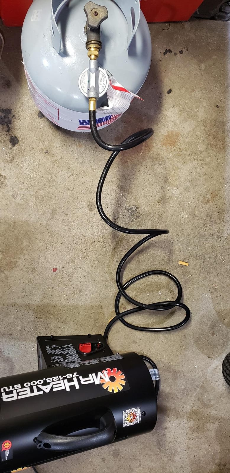 Mr. Heater 125,000 BTU Quiet Burner Technology Forced Air Propane Heater customer photo 1