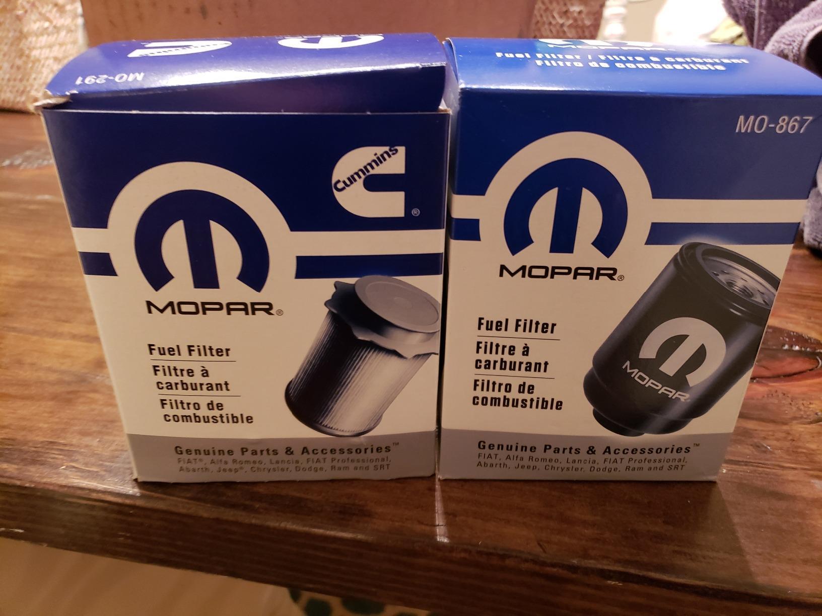 Dodge Ram 6.7 Liter Diesel Fuel Filter Water Separator Set Mopar OEM customer photo 2