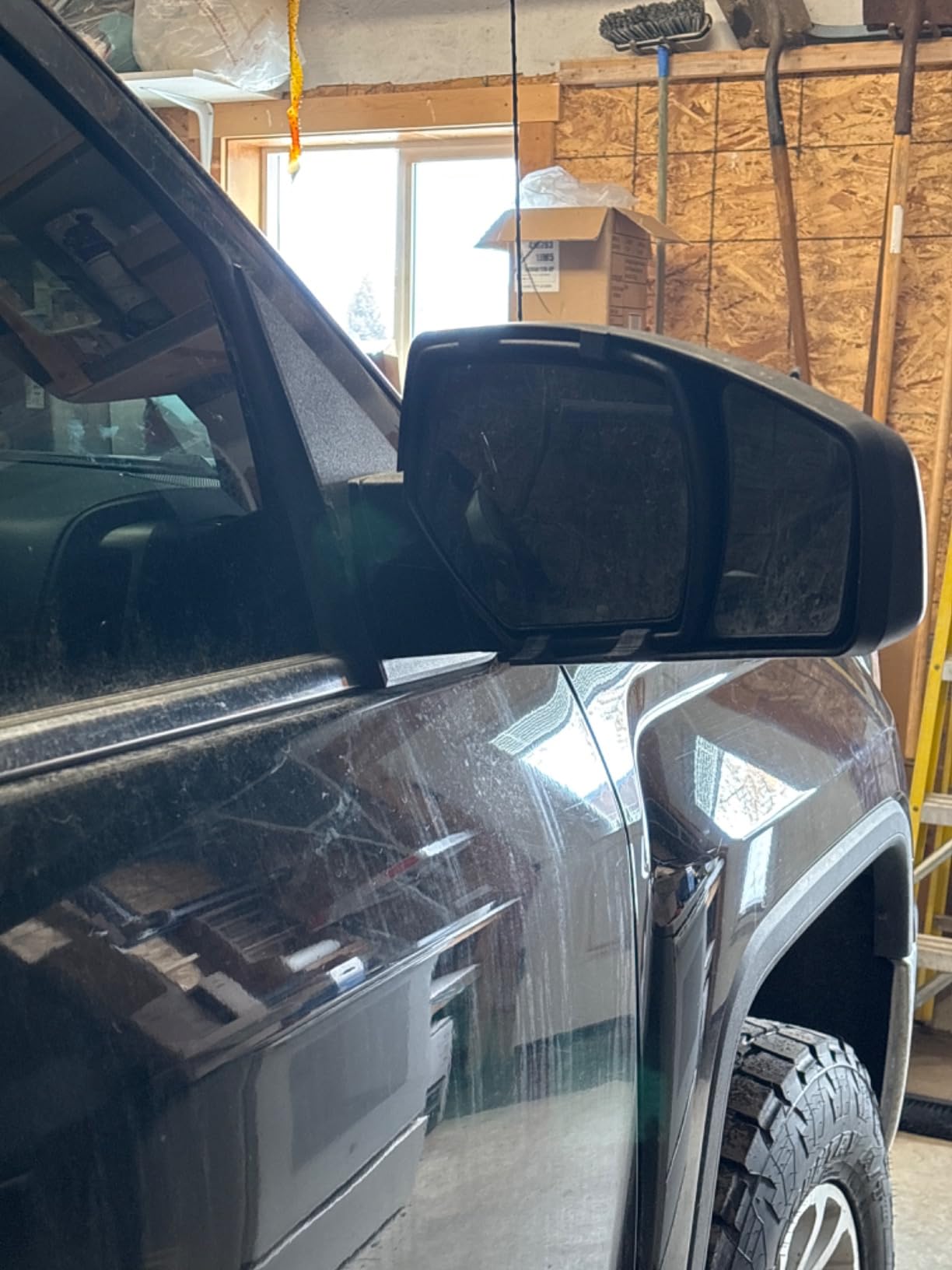 K SOURCE Snap & Zap 80910 Custom Fit Towing Mirror for 2014-2018 Silverado/Sierra 1500, 2015-2019 2500, 3500, Patented customer photo 1