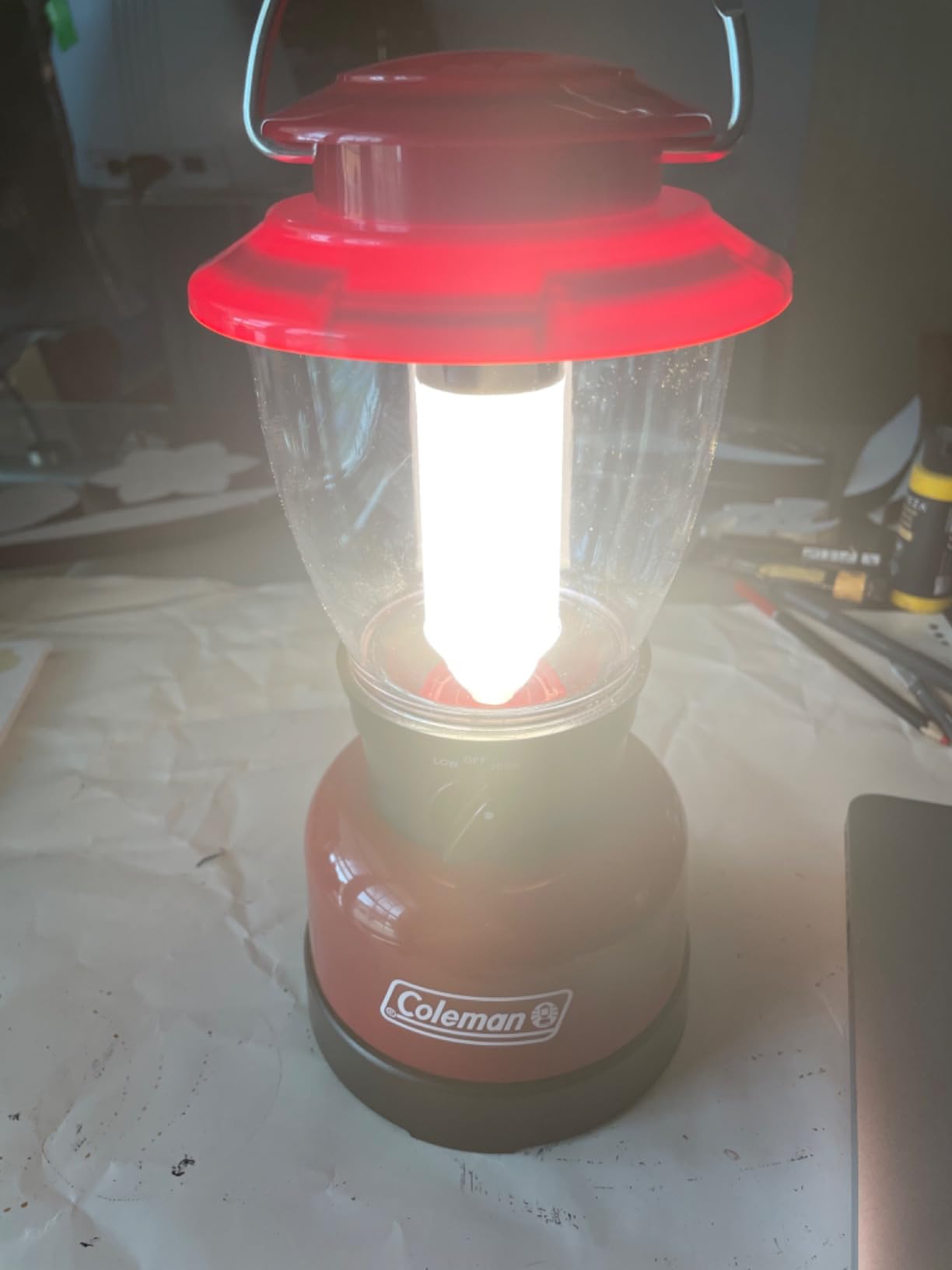 Coleman 400L LED Camping Lantern, Water-Resistant, Red customer photo 1