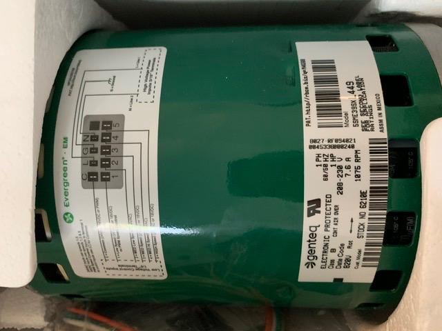 GE - Genteq Evergreen 1 HP 230 Volt Replacement X-13 Furnace Blower Motor customer photo 2