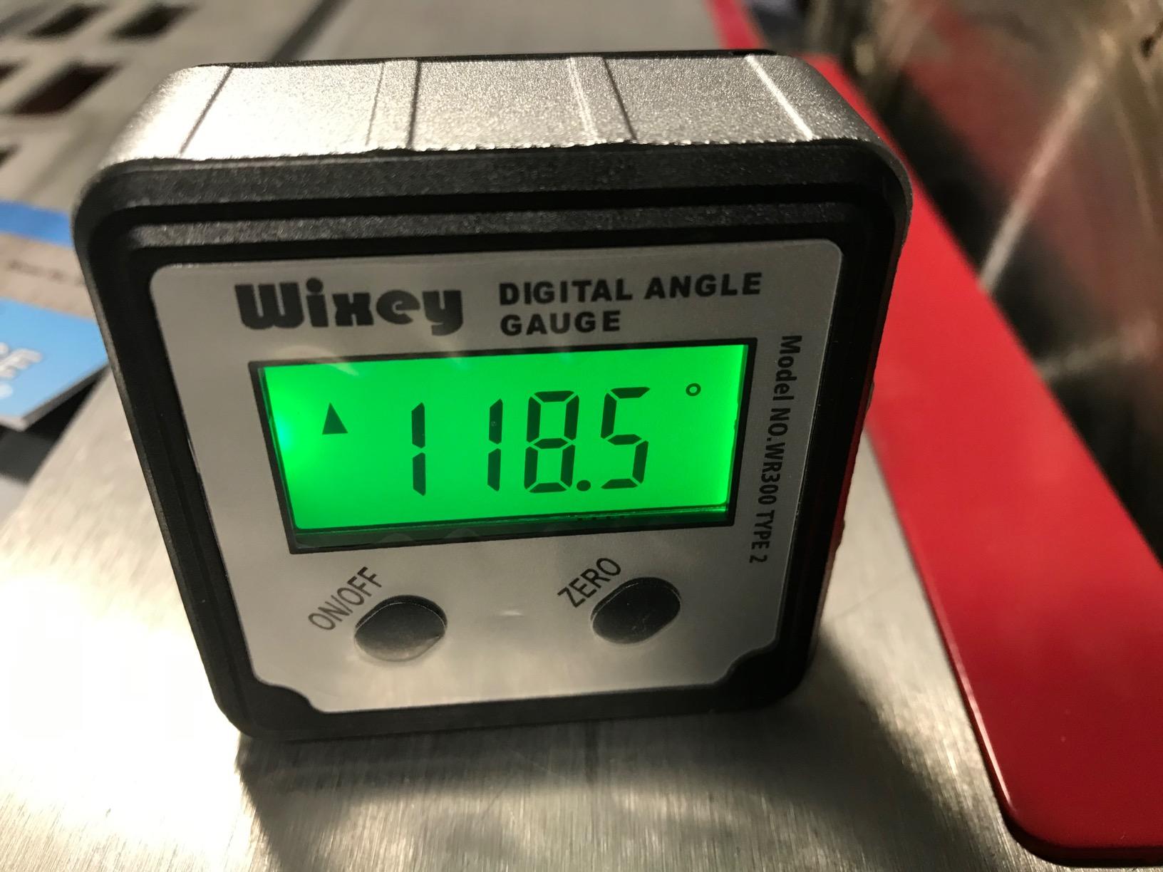 Wixey Digital Angle Gauge for Table Saw & Miter Saw, Magnetic customer photo 1
