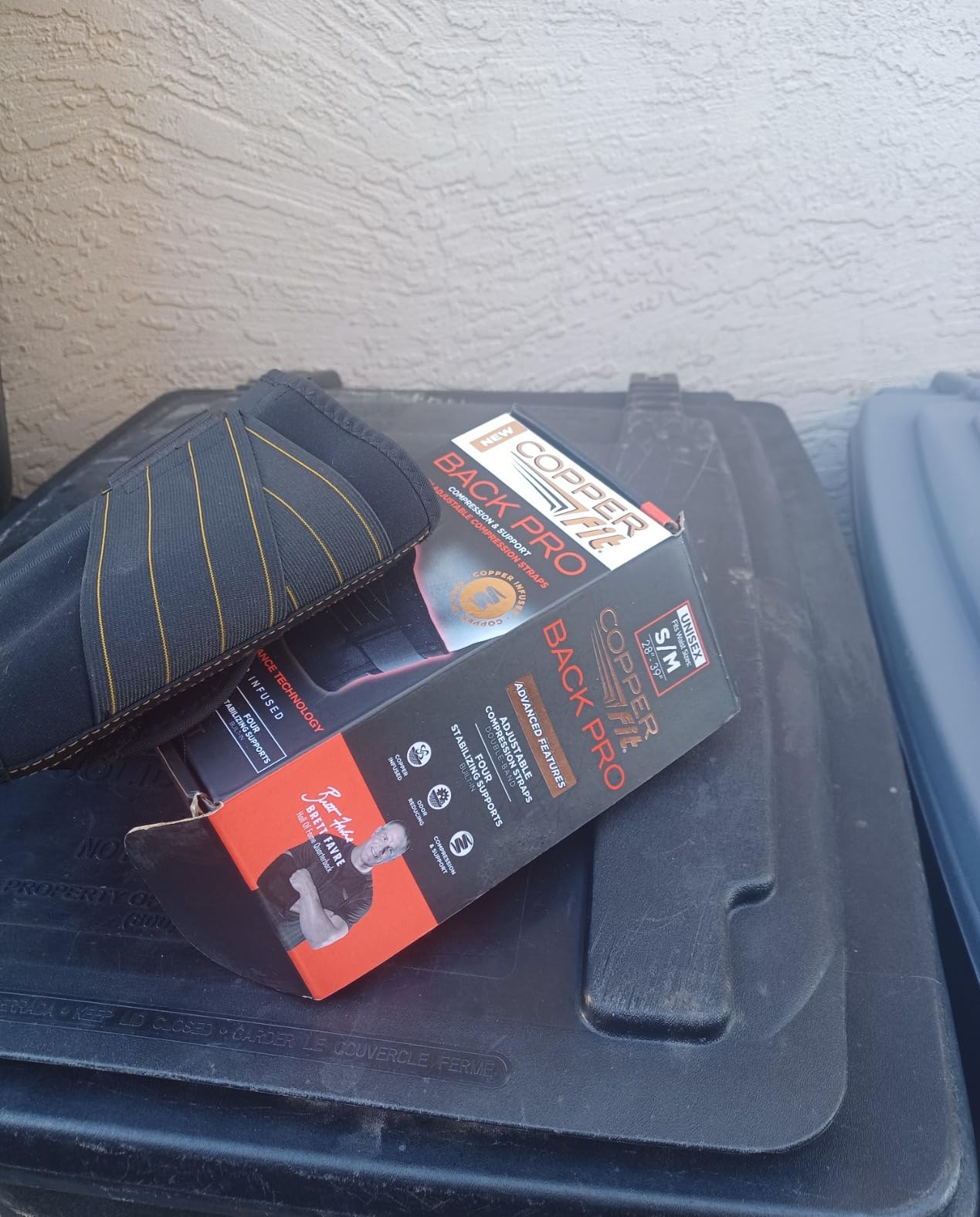 Copper Fit Advanced Back Pro Back Support, Black with Copper Trim, Small/Medium (CFBACK) customer photo 2