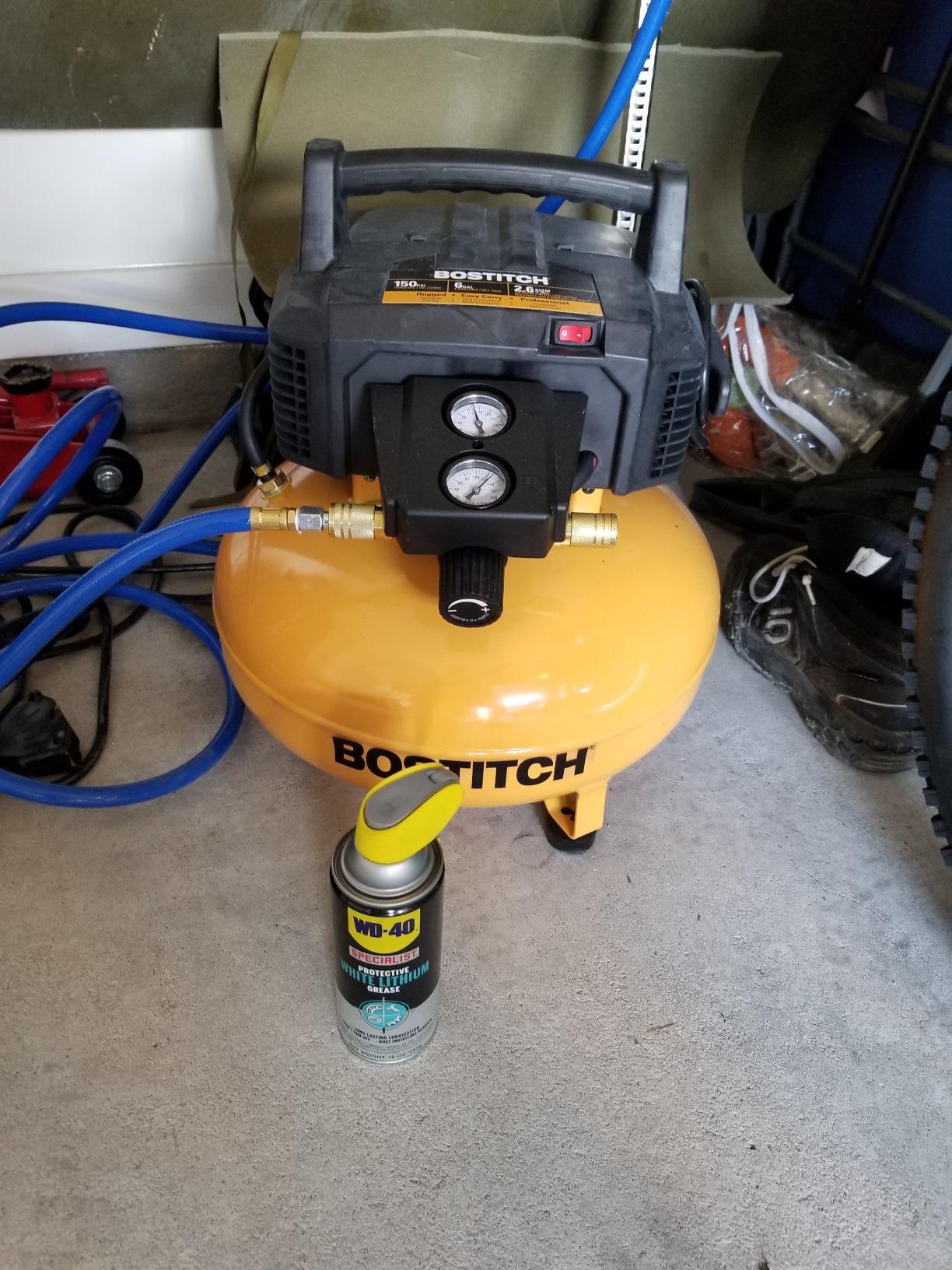 BOSTITCH Pancake Air Compressor, Oil-Free, 6 Gallon, 150 PSI (BTFP02012) customer photo 1