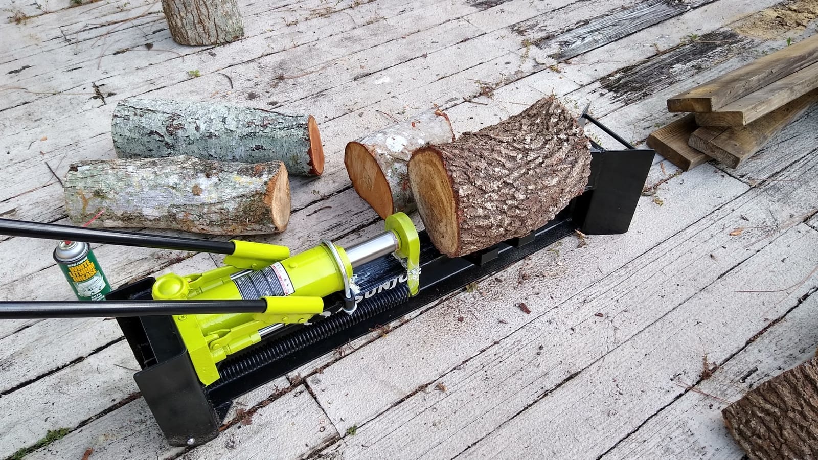 Sun Joe Cordless Manual Hydraulic Log Splitter, 10 Ton Capacity, LJ10M customer photo 1